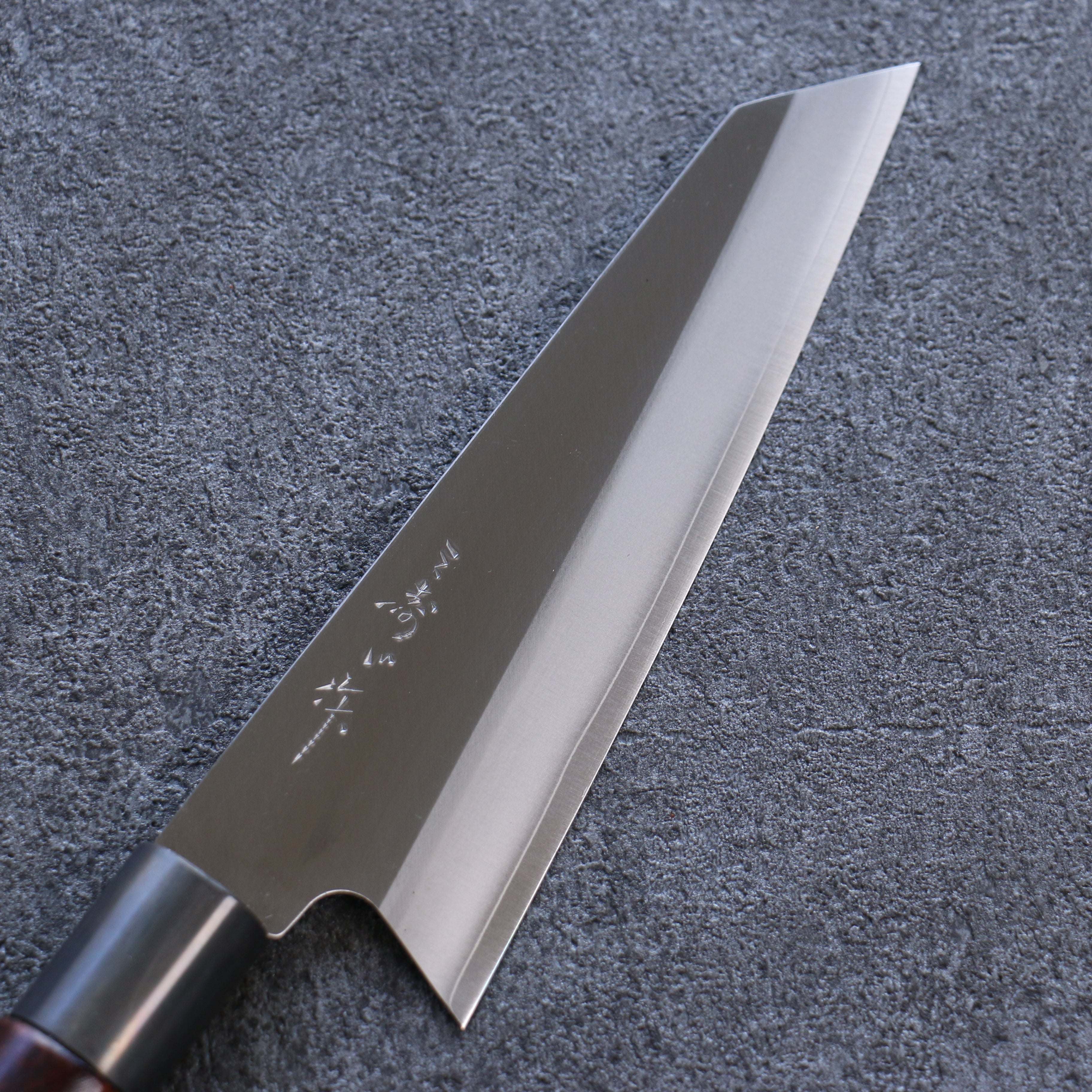 三寿ゞ (Misuzu) VG10 霞研 小文化刀  150mm 茶色漆塗 握把 - 清助刃物