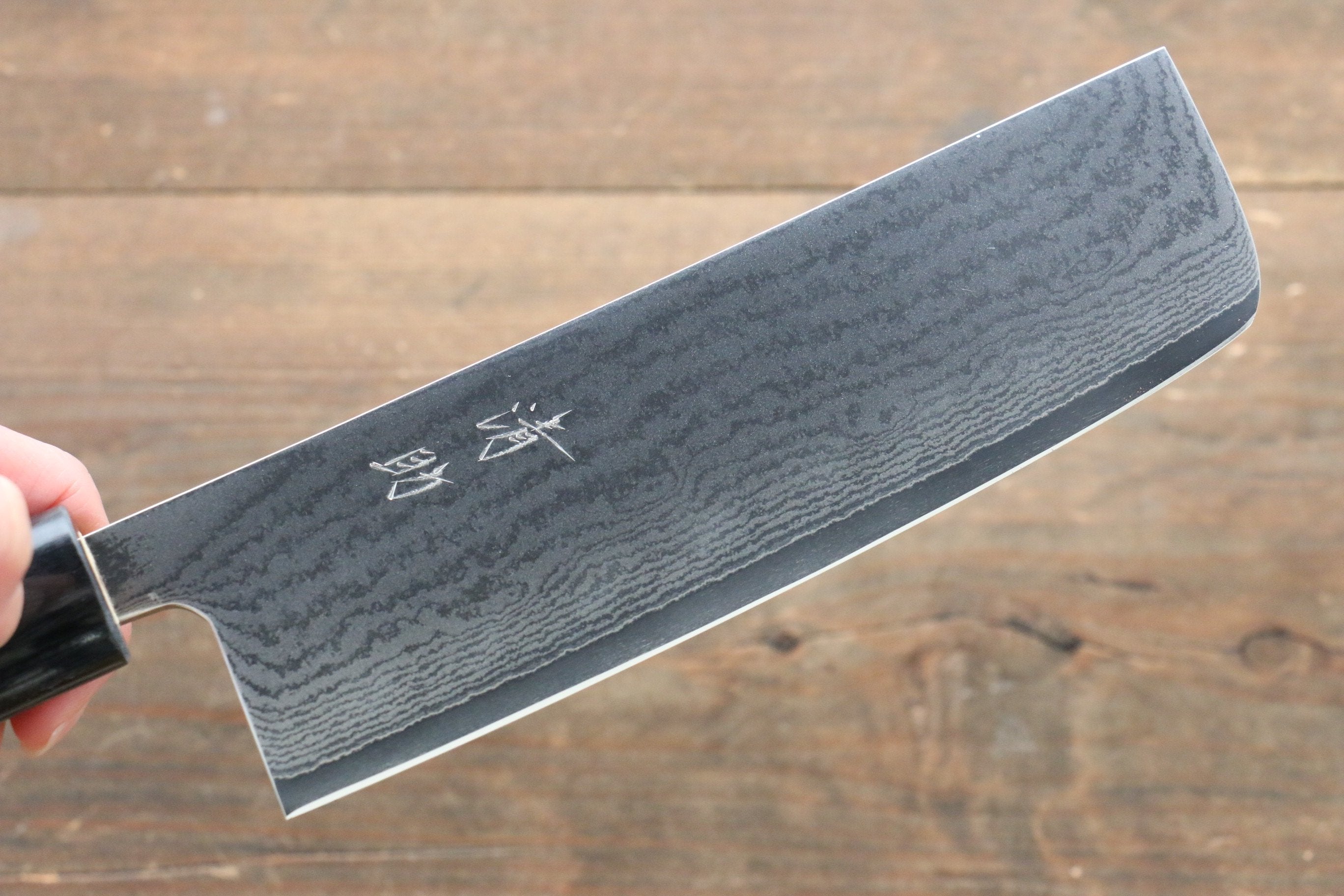 清助 VG10 63層大馬士革紋 薄刃 165mm 桃花心木 握把 - 清助刃物