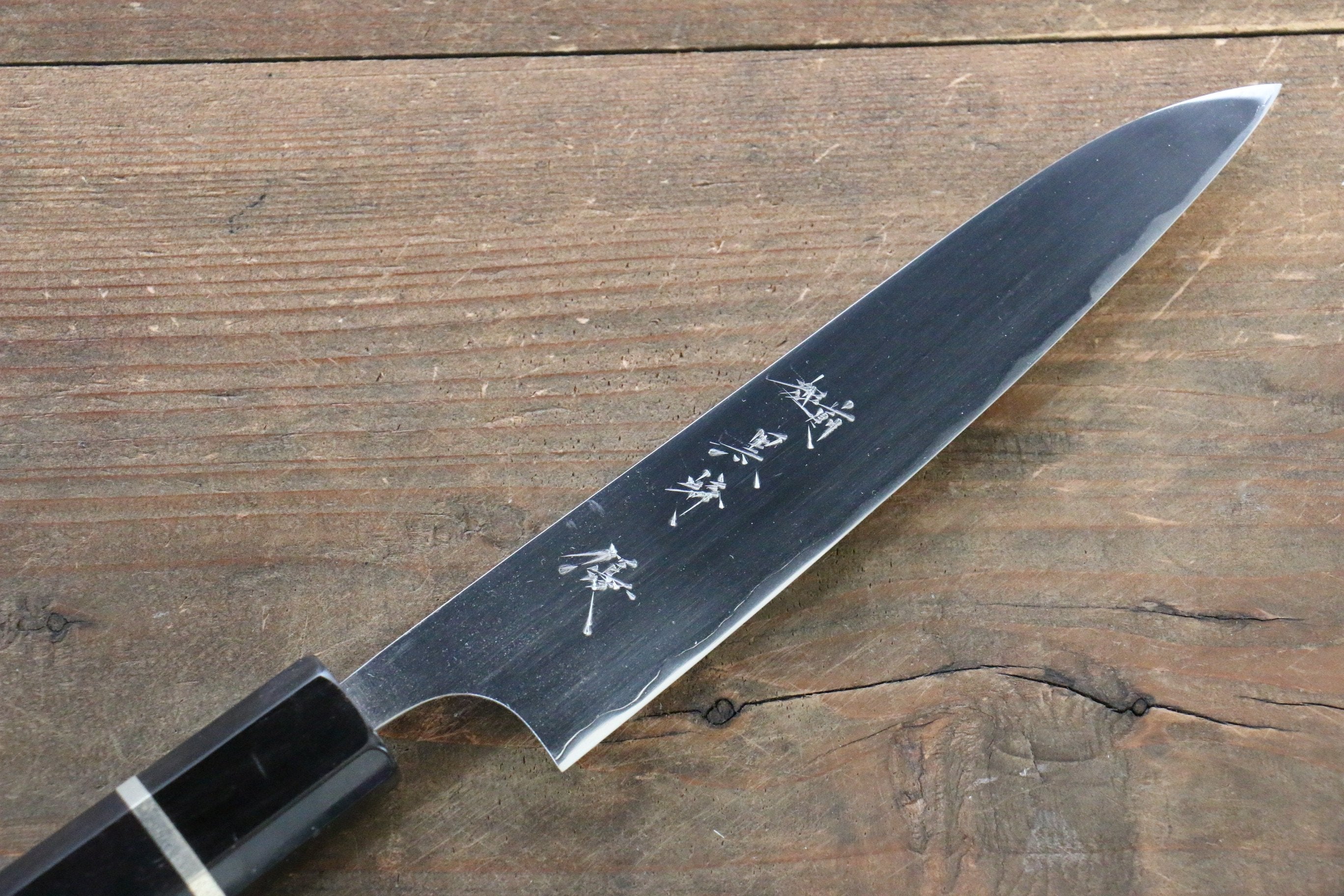黑崎 優 SG2 鏡面處理 多用途小刀  150mm 黑檀握把 - 清助刃物