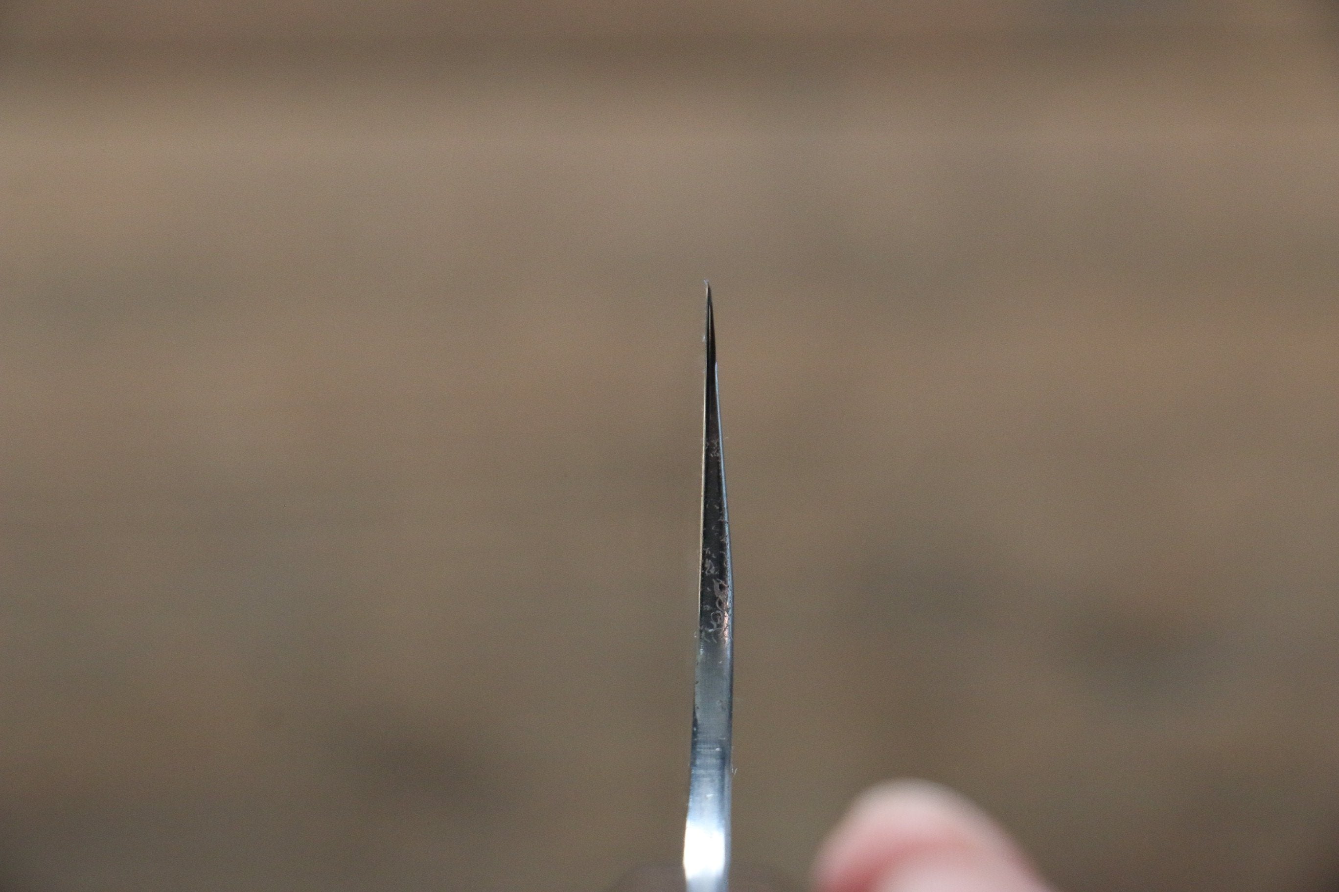 清助 【左撇子用】 青鋼二號 鎚目 大馬士革紋 牛刀 240mm 紫檀木 握把 - 清助刃物