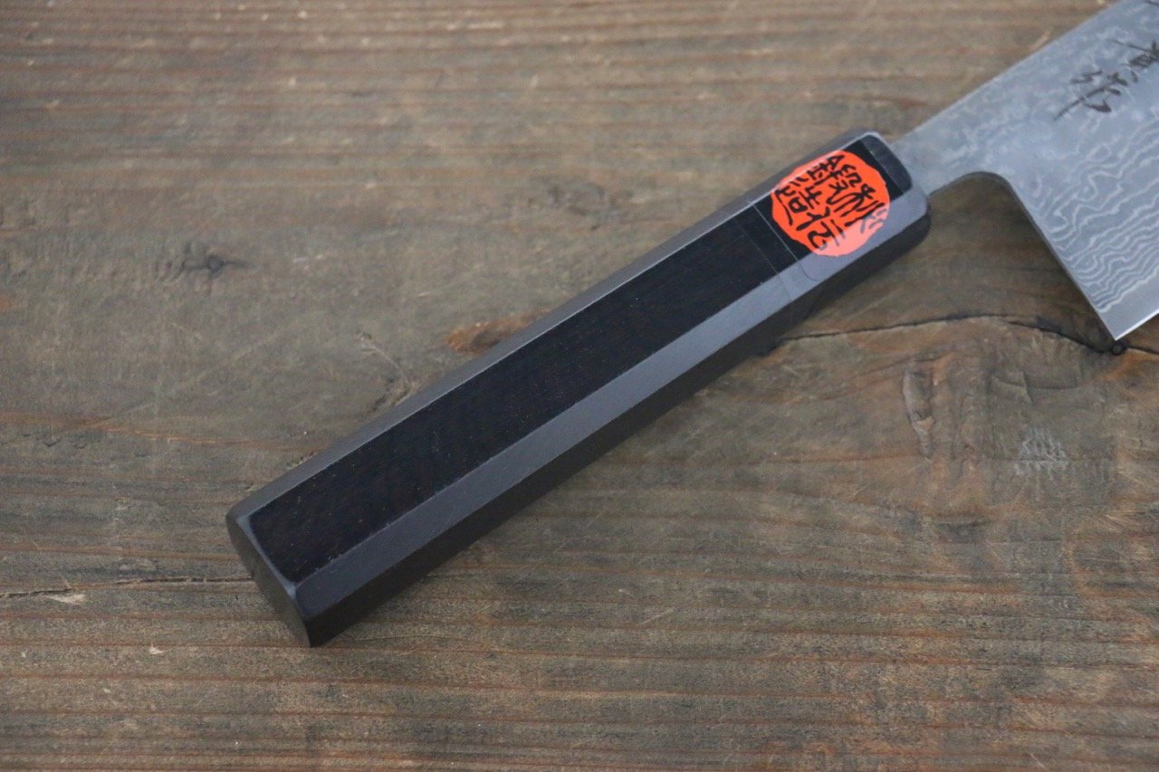 田中 誠貴 SG2 大馬士革紋 菜切  165mm 黑檀握把 - 清助刃物