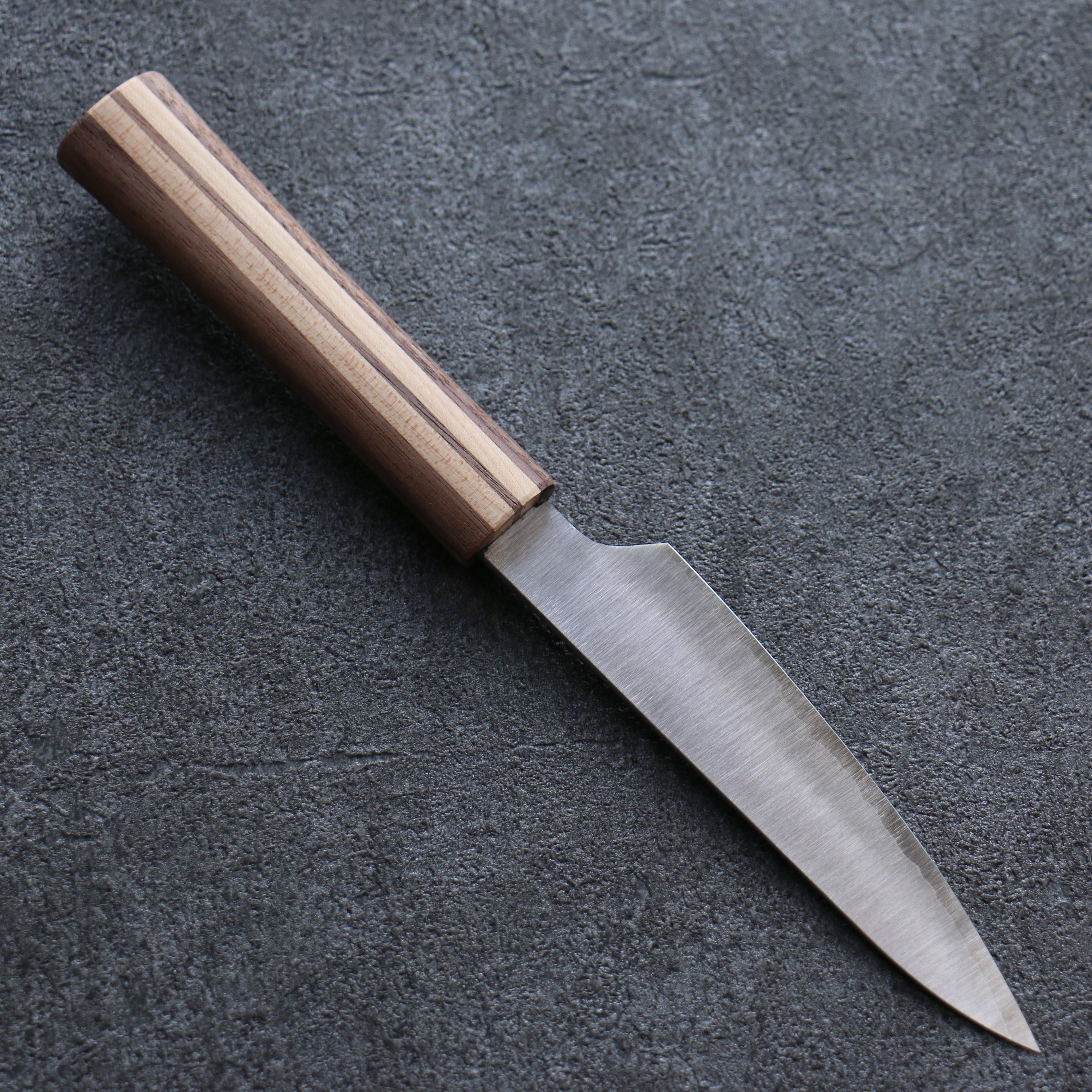 田中 誠貴 瞬 銀三鋼 多用途小刀  120mm 楓櫻核桃木複合材 握把 - 清助刃物
