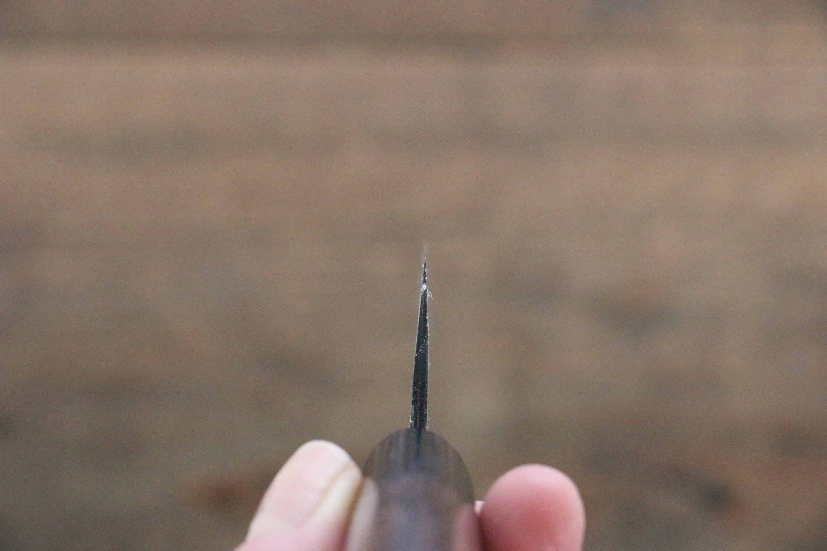兼常 青鋼二號 大馬士革紋 多用途小刀  135mm 紫檀木 握把 - 清助刃物