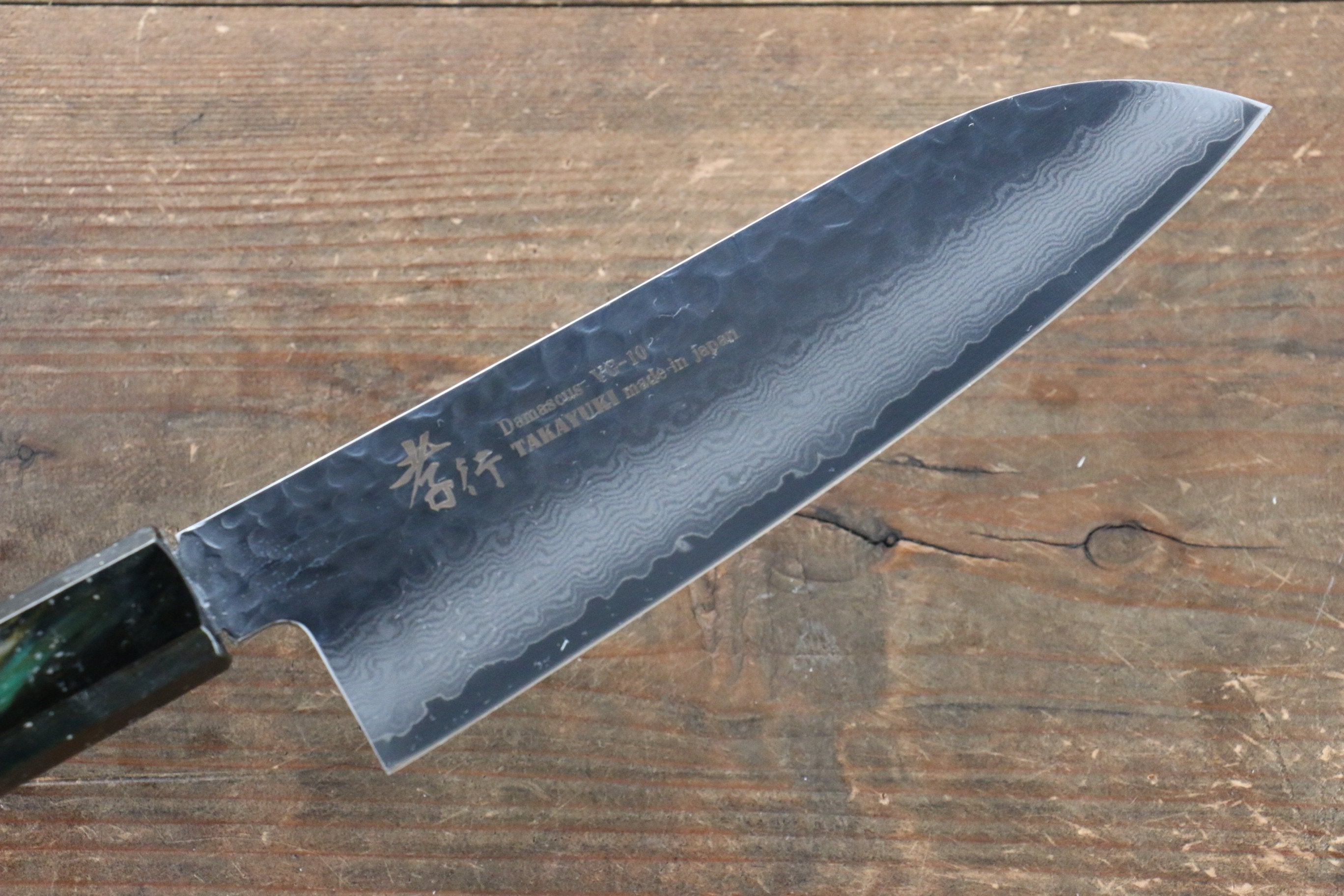 堺 孝行 VG10 33層大馬士革紋 三德刀  170mm 櫟木漆塗（彩宇）握把 - 清助刃物