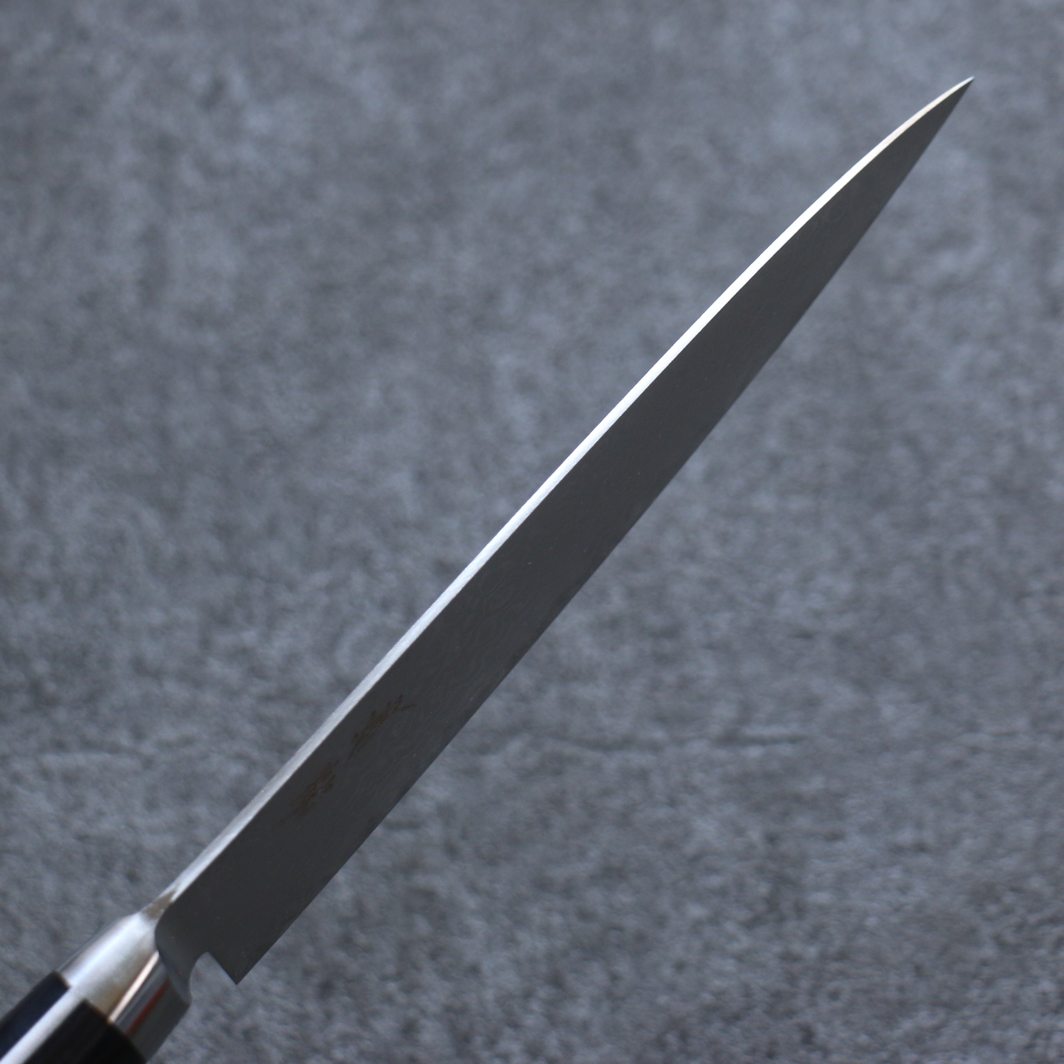 清助 VG10 8層大馬士革紋 打磨處理 多用途小刀  150mm 黑合成木 握把 - 清助刃物
