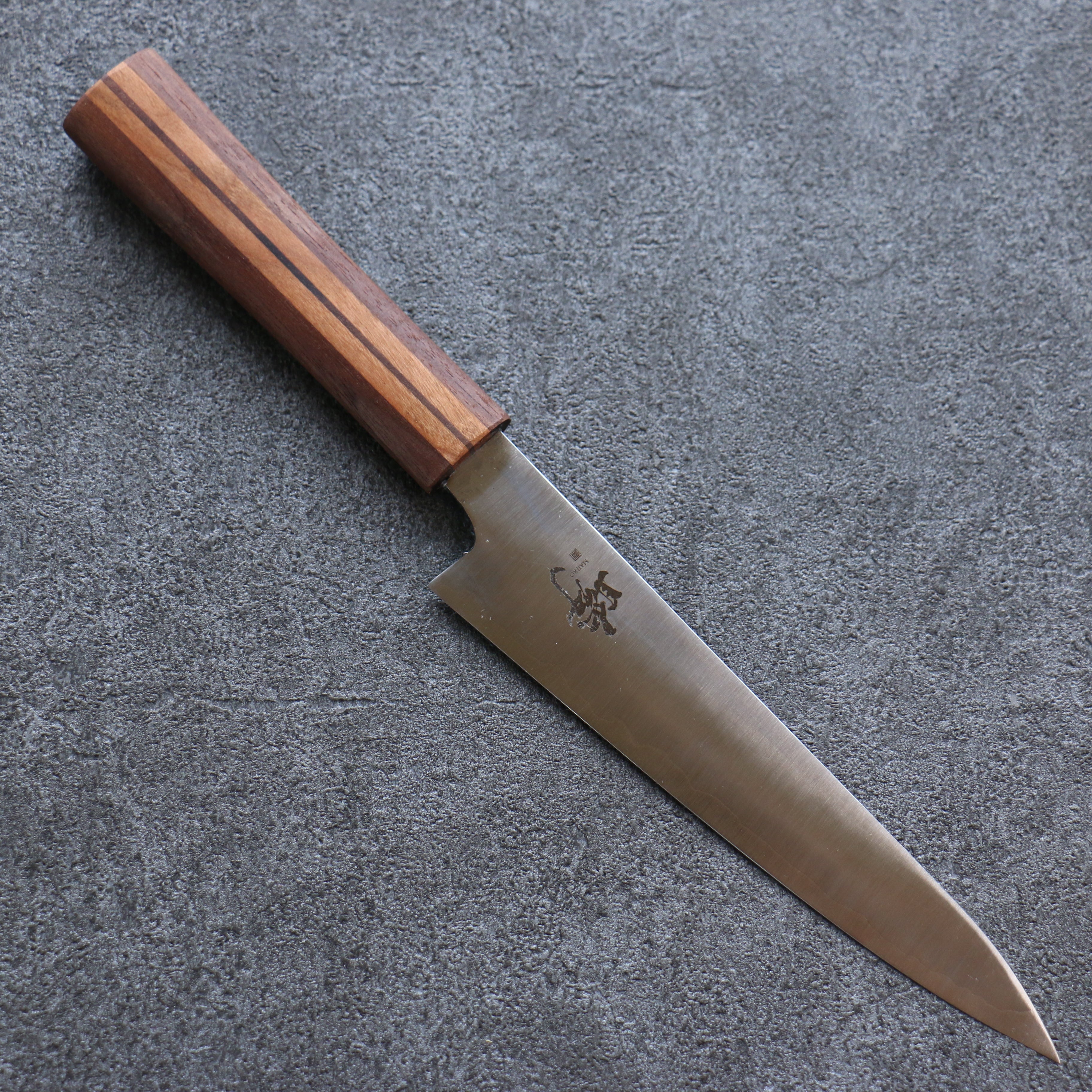 田中 誠貴 瞬 銀三鋼 多用途小刀  150mm 楓櫻核桃木複合材 握把 - 清助刃物