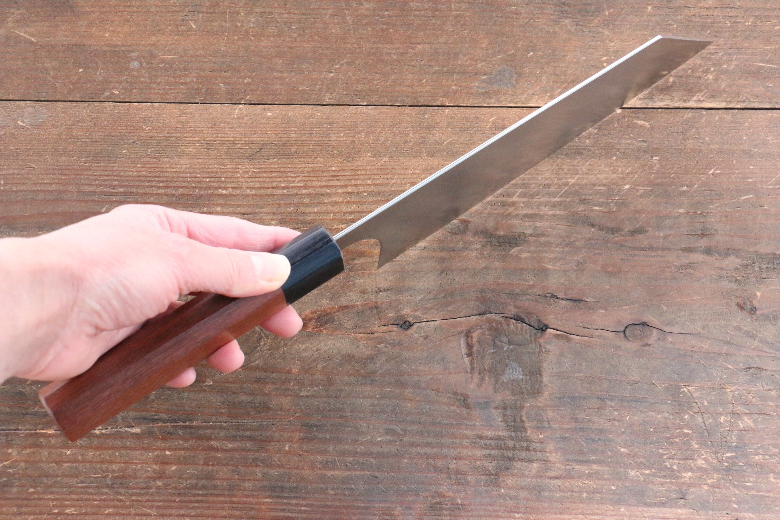 柴田崇行 甲鐵 SG2 文化刀 180mm Jarrah 握把 - 清助刃物