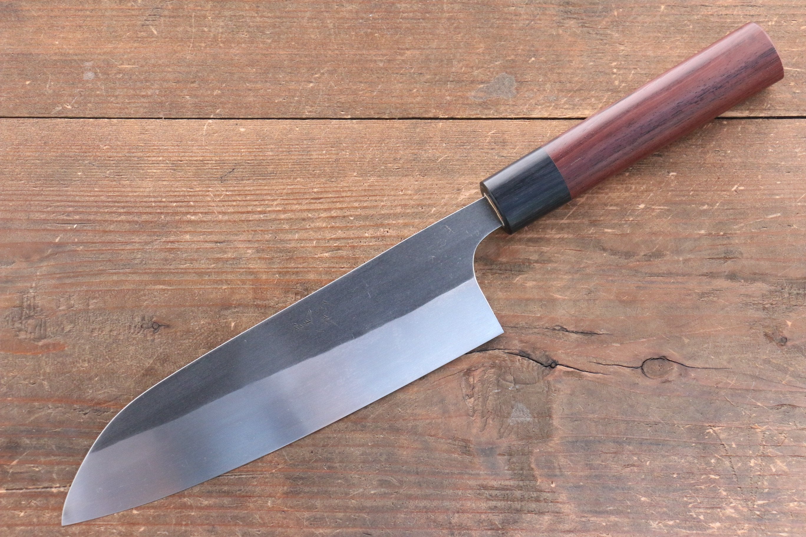 尾形 峻吾 SG2 黑打 黑打 三德刀 180mm 紫檀木 握把 - 清助刃物
