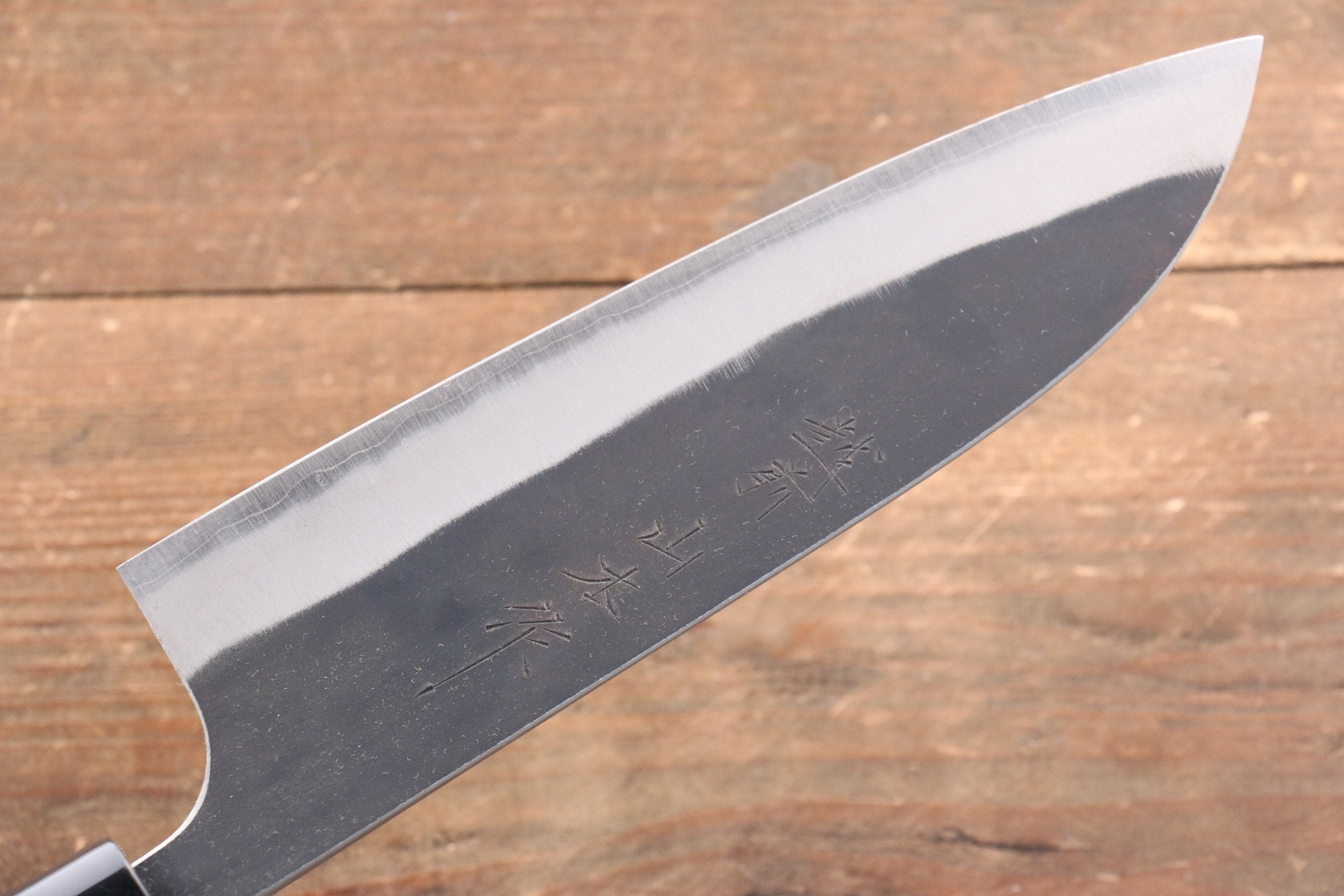 山本 直 超級青鋼 黑打 三德刀  165mm 核桃木握把 - 清助刃物