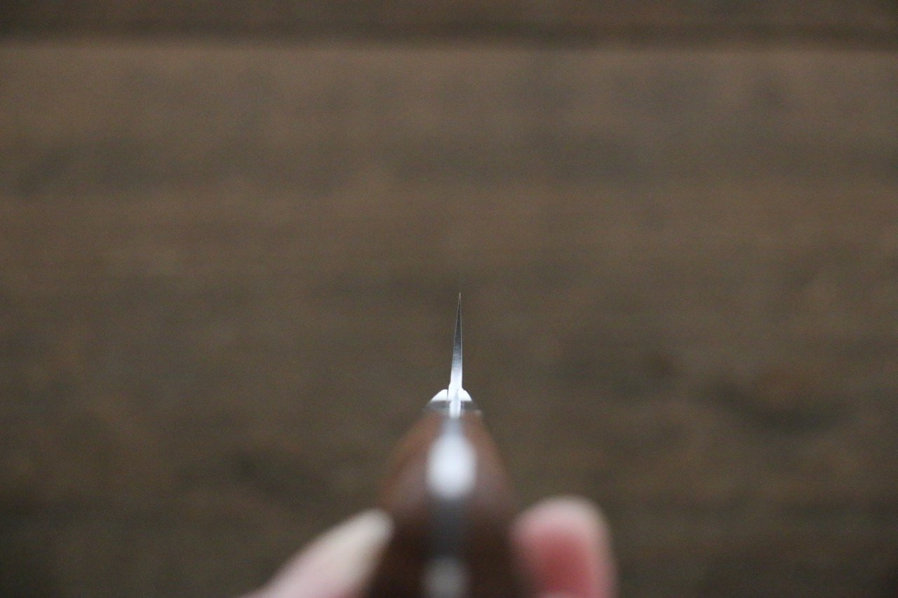 黑崎 優 雫 SG2 鎚目 多用途小刀  130mm 花梨木握把 - 清助刃物