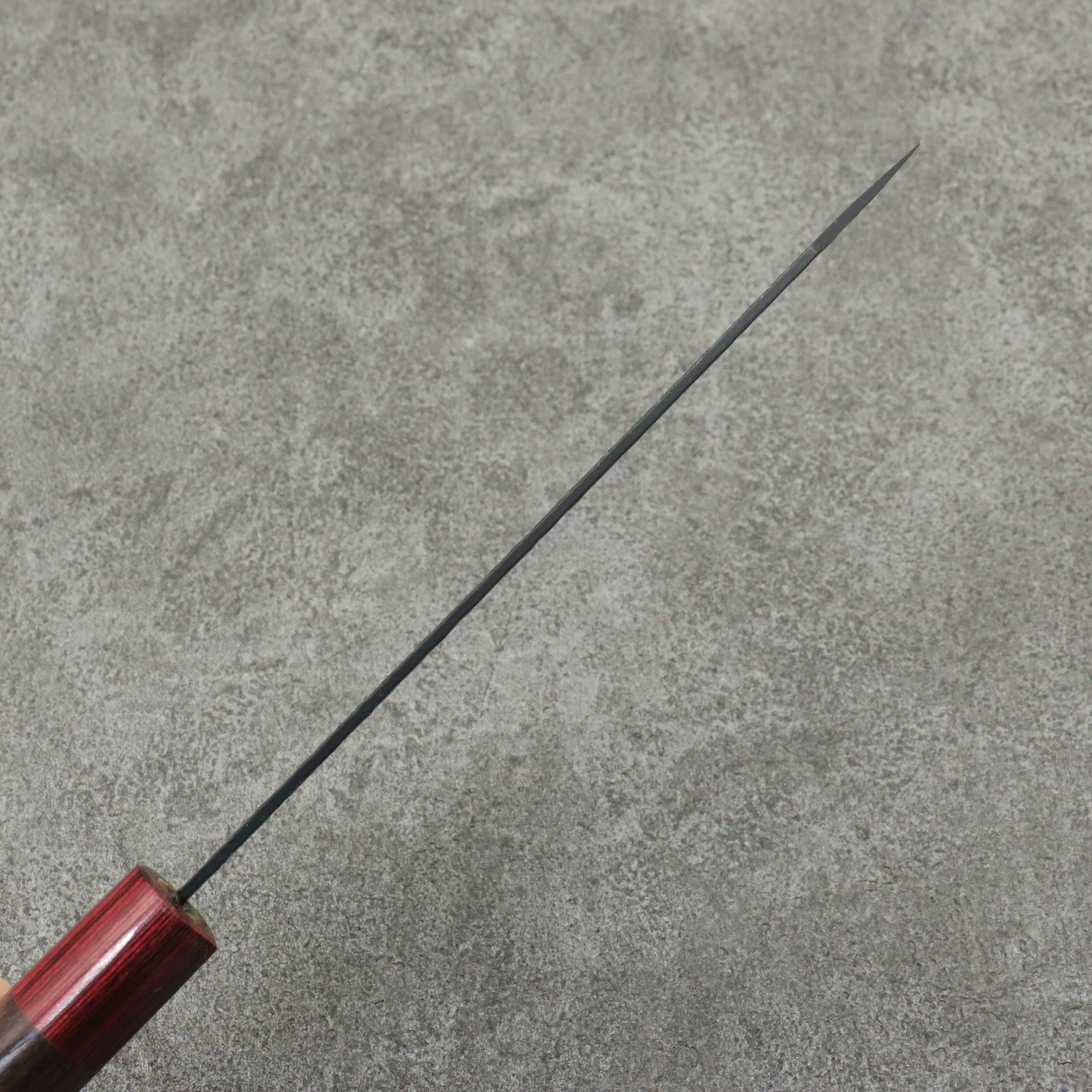 堺 孝行 黑影 VG10 鎚目 鐵氟龍塗層 切付三德刀 160mm 紫檀木 握把 - 清助刃物