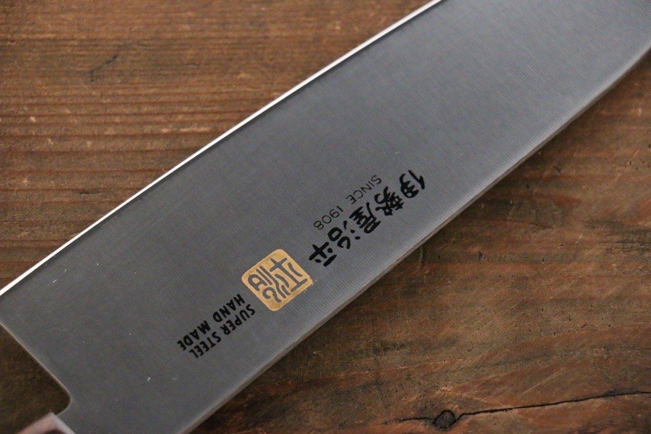 伊勢屋 鉬鋼（MOL） 三德刀  180mm 桃花心木 握把 - 清助刃物