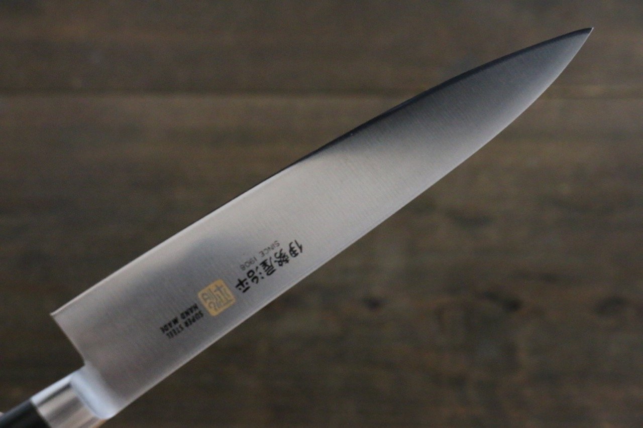 伊勢屋 鉬鋼（MOL） 多用途小刀  150mm 黑合成木 握把 - 清助刃物