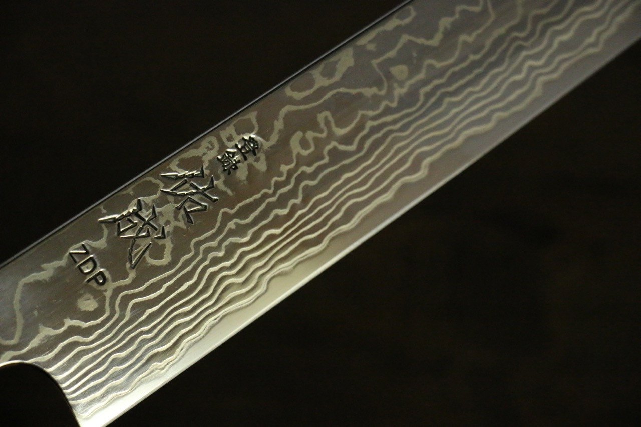 佑成 ZDP189 大馬士革紋 筋引  270mm 紫檀木握把 - 清助刃物