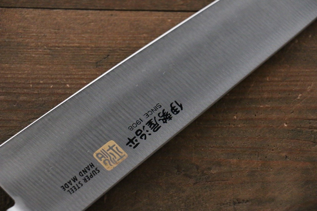 伊勢屋 鉬鋼（MOL） 牛刀  210mm 桃花心合成木 握把 - 清助刃物