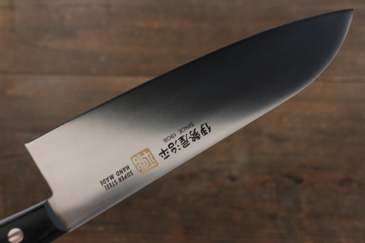 伊勢屋 鉬鋼（MOL） 三德刀  180mm 黑合成木 握把 - 清助刃物