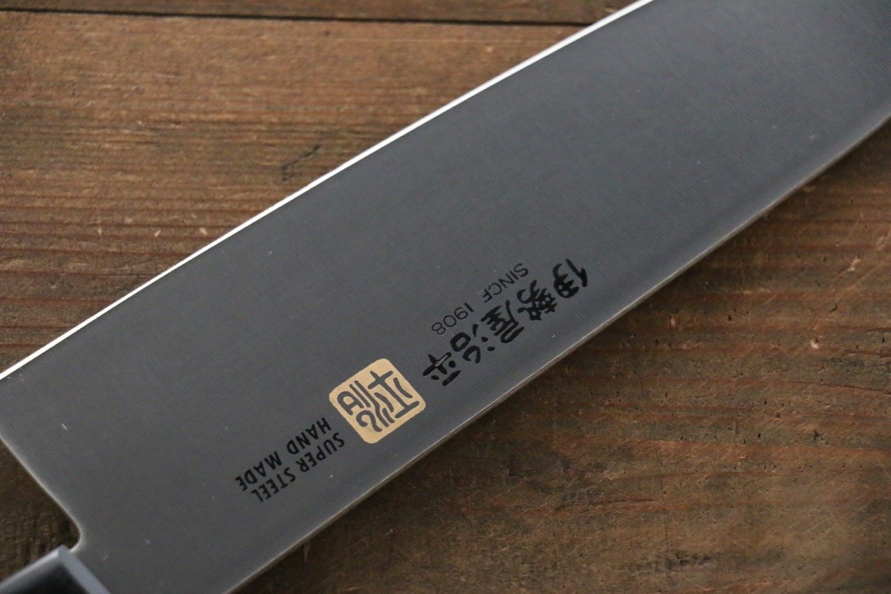 伊勢屋 鉬鋼（MOL） 三德刀  180mm 黑合成木 握把 - 清助刃物