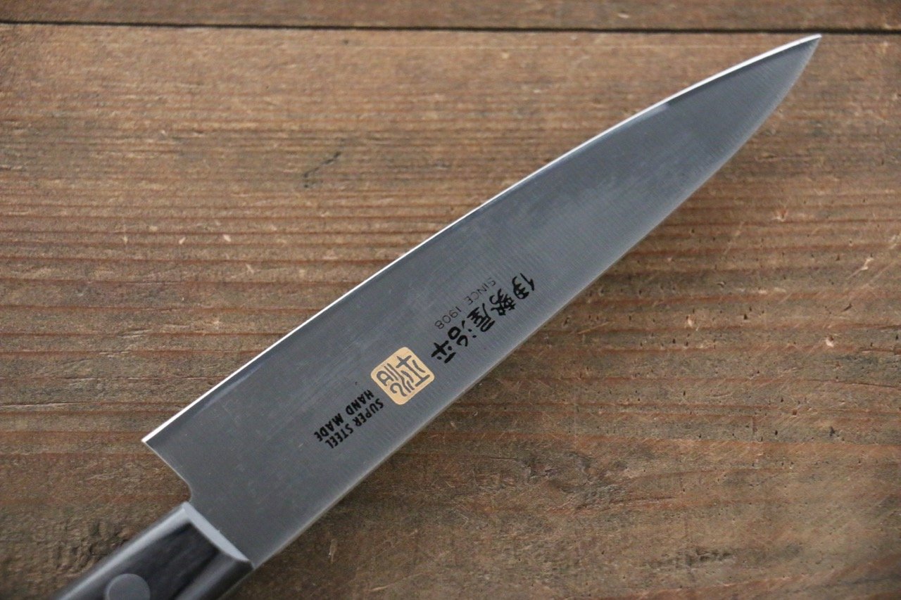 伊勢屋 鉬鋼（MOL） 多用途小刀  120mm 黑合成木 握把 - 清助刃物