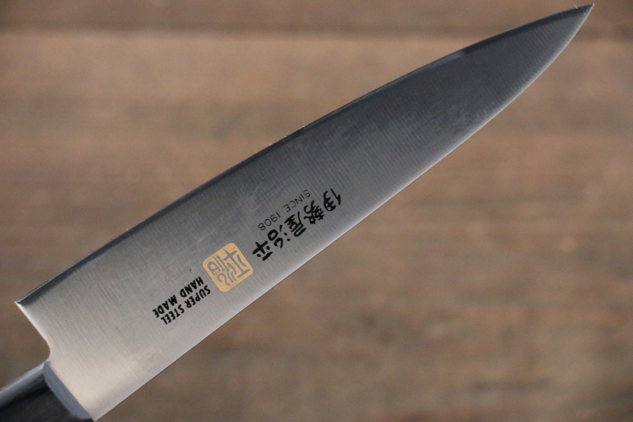 伊勢屋 鉬鋼（MOL） 多用途小刀  120mm 黑合成木 握把 - 清助刃物