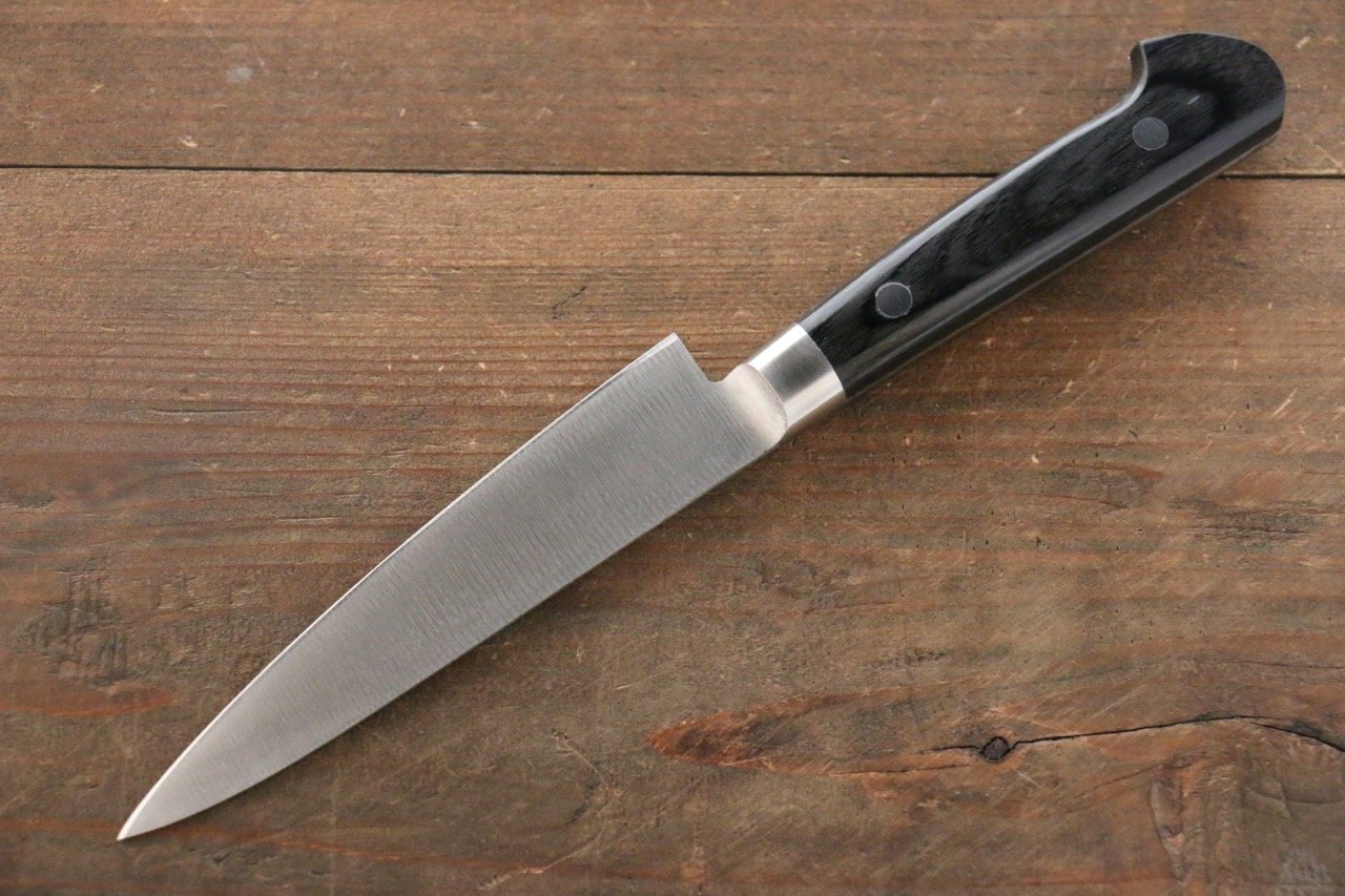 伊勢屋 鉬鋼（MOL） 多用途小刀  120mm 黑合成木 握把 - 清助刃物