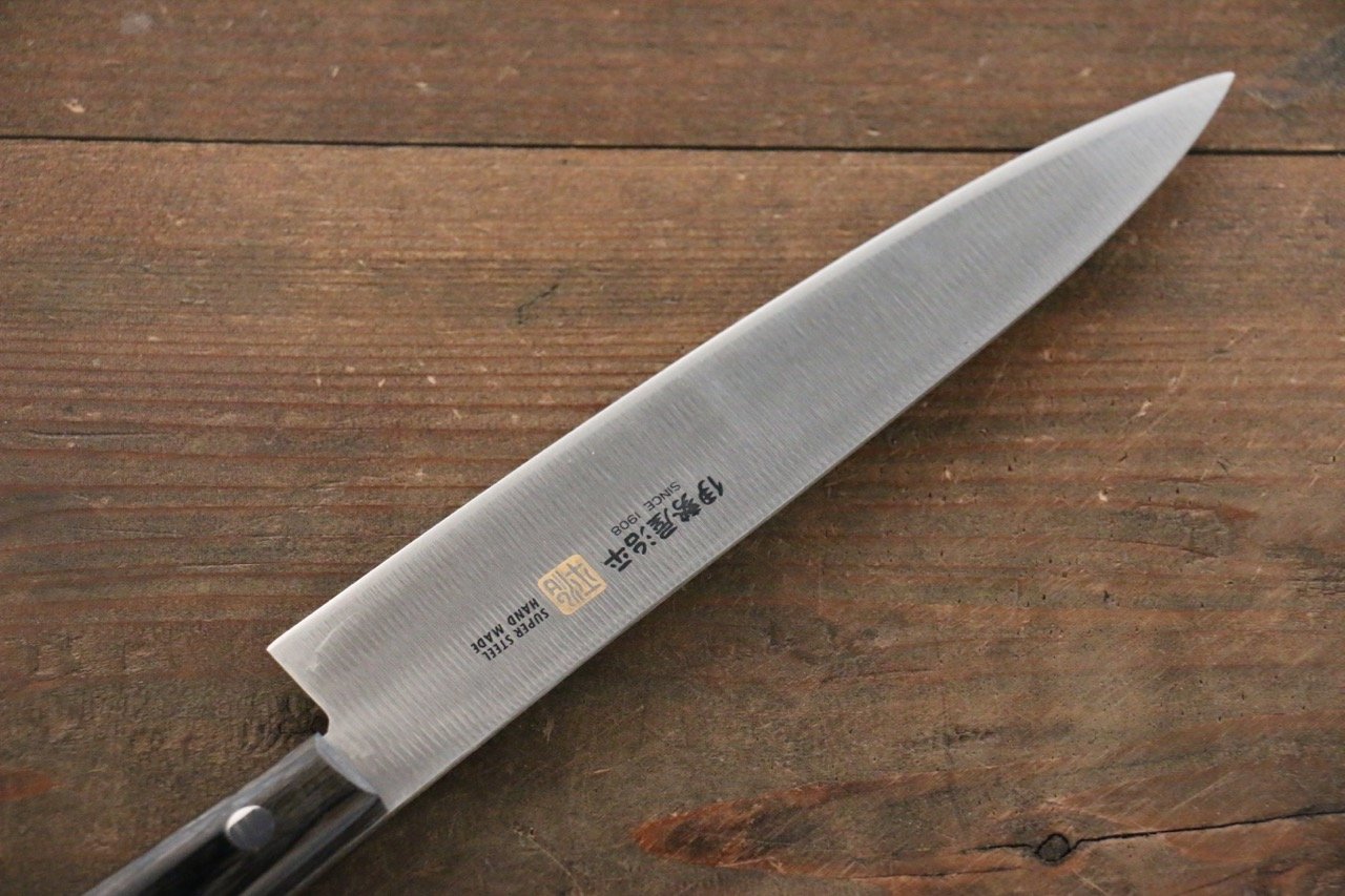 伊勢屋 鉬鋼（MOL） 多用途小刀  150mm 黑合成木 握把 - 清助刃物