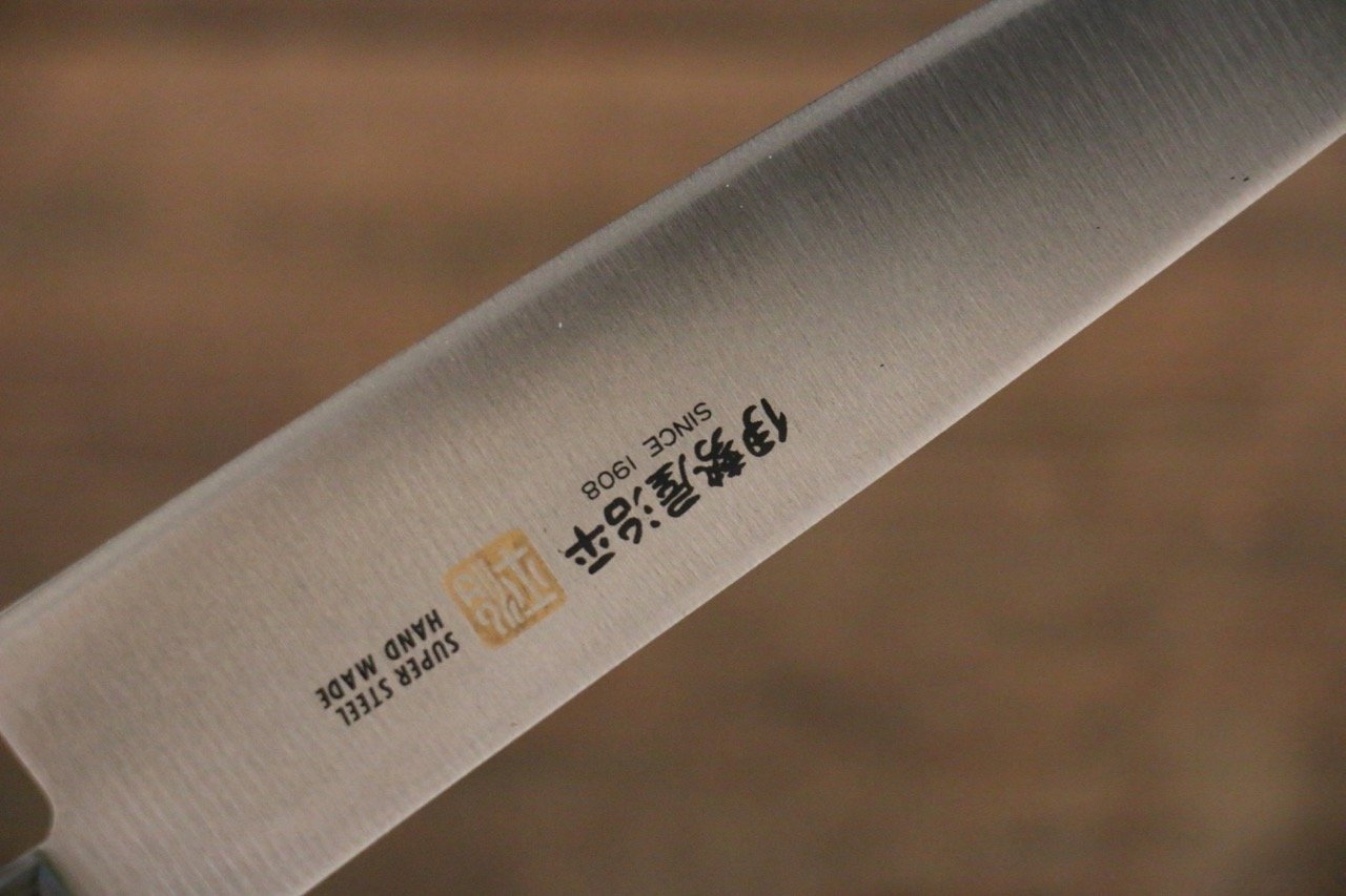 伊勢屋 鉬鋼（MOL） 多用途小刀  150mm 黑合成木 握把 - 清助刃物