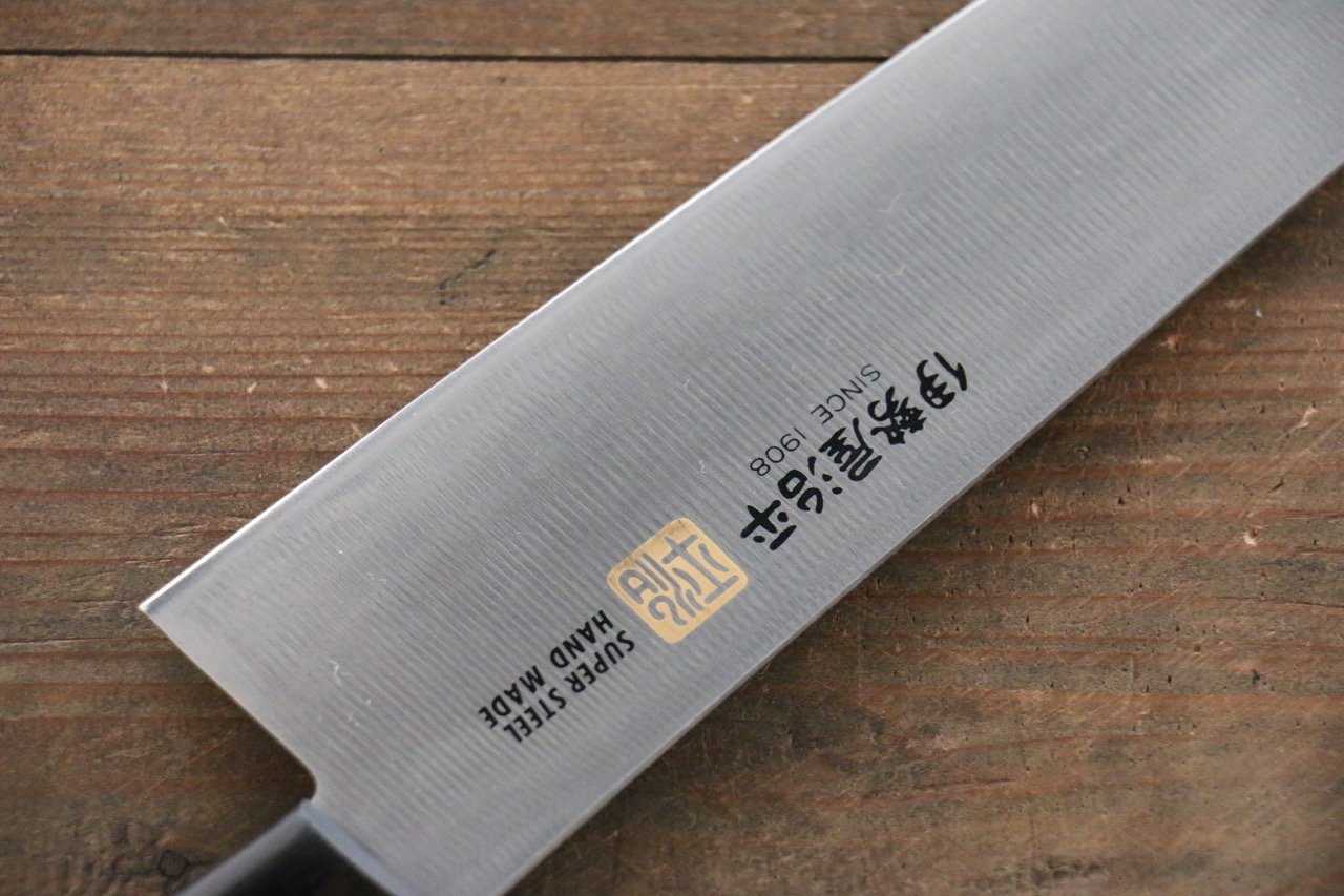 伊勢屋 鉬鋼（MOL） 牛刀  210mm 黑合成木 握把 - 清助刃物