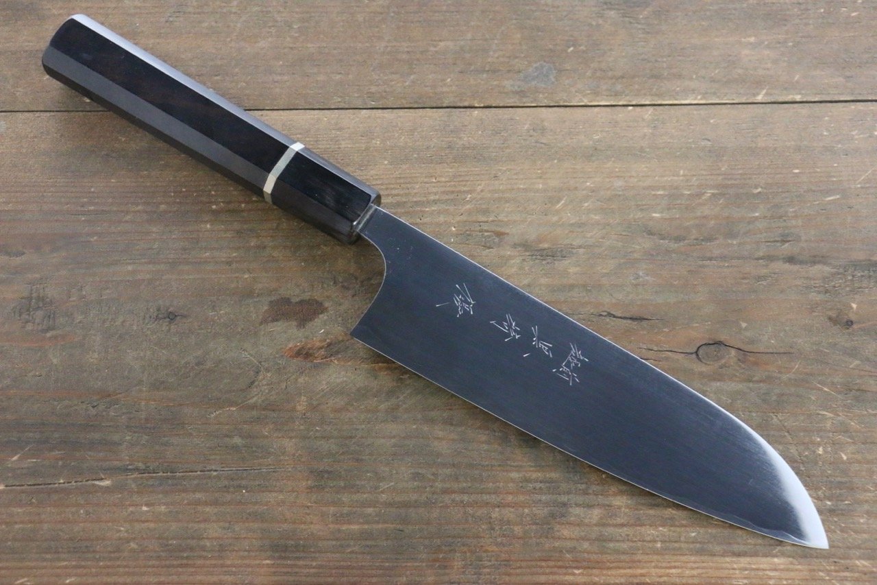 黑崎 優 SG2 鏡面處理 三德刀  180mm 黑檀握把 - 清助刃物