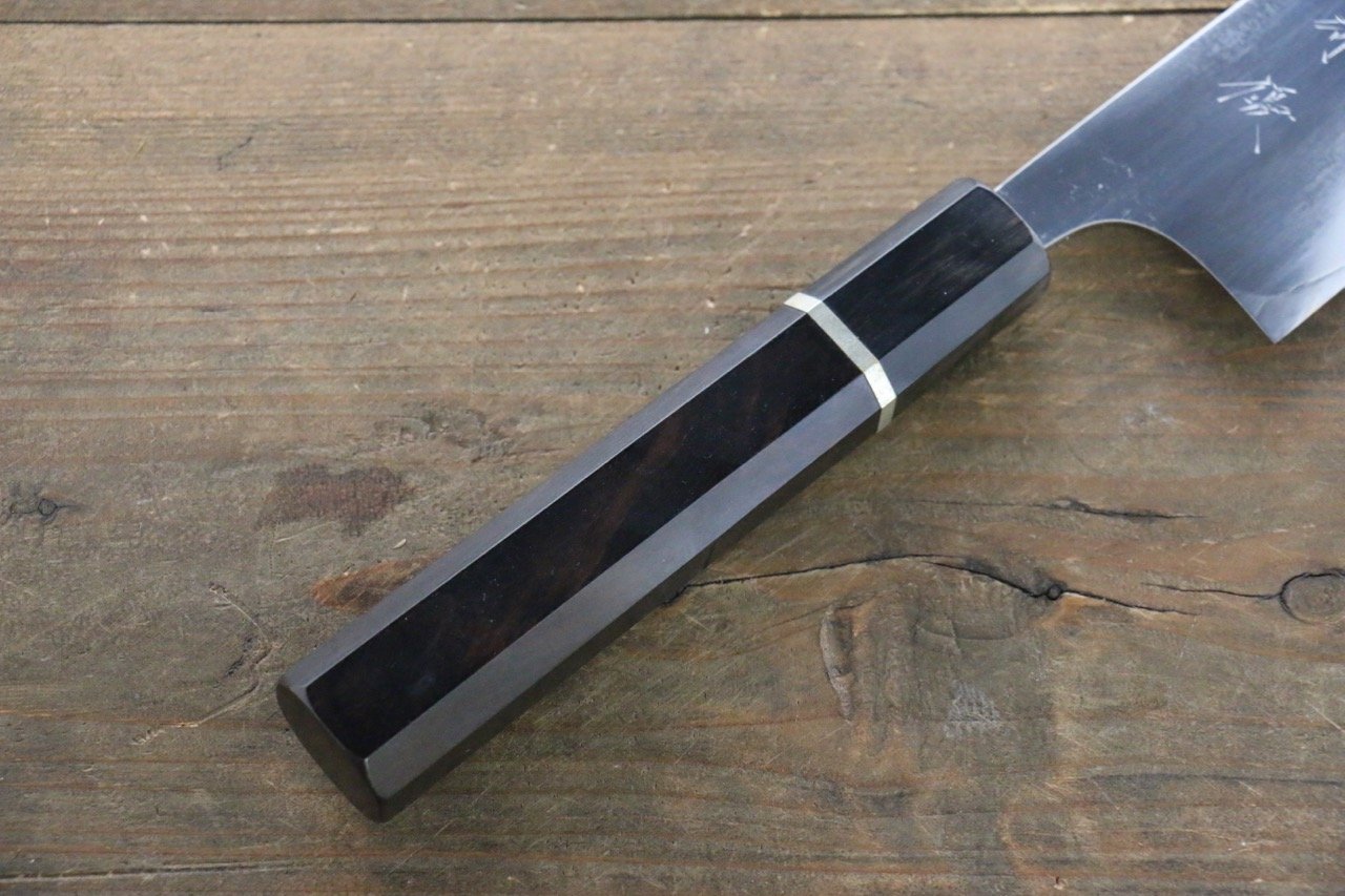黑崎 優 SG2 鏡面處理 三德刀  180mm 黑檀握把 - 清助刃物