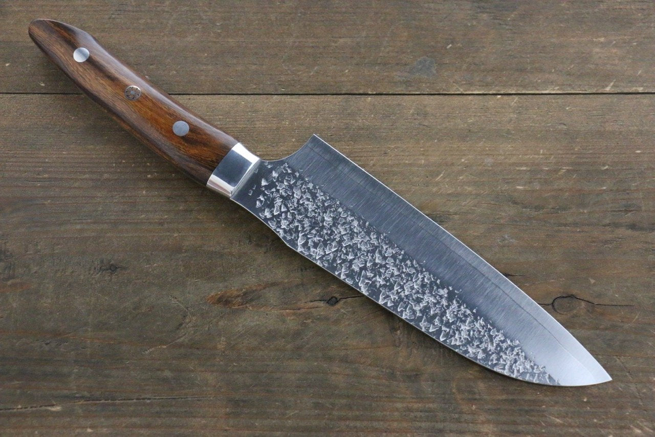 黑崎 優 雫 SG2 鎚目 三德刀  165mm 鐵木握把 - 清助刃物