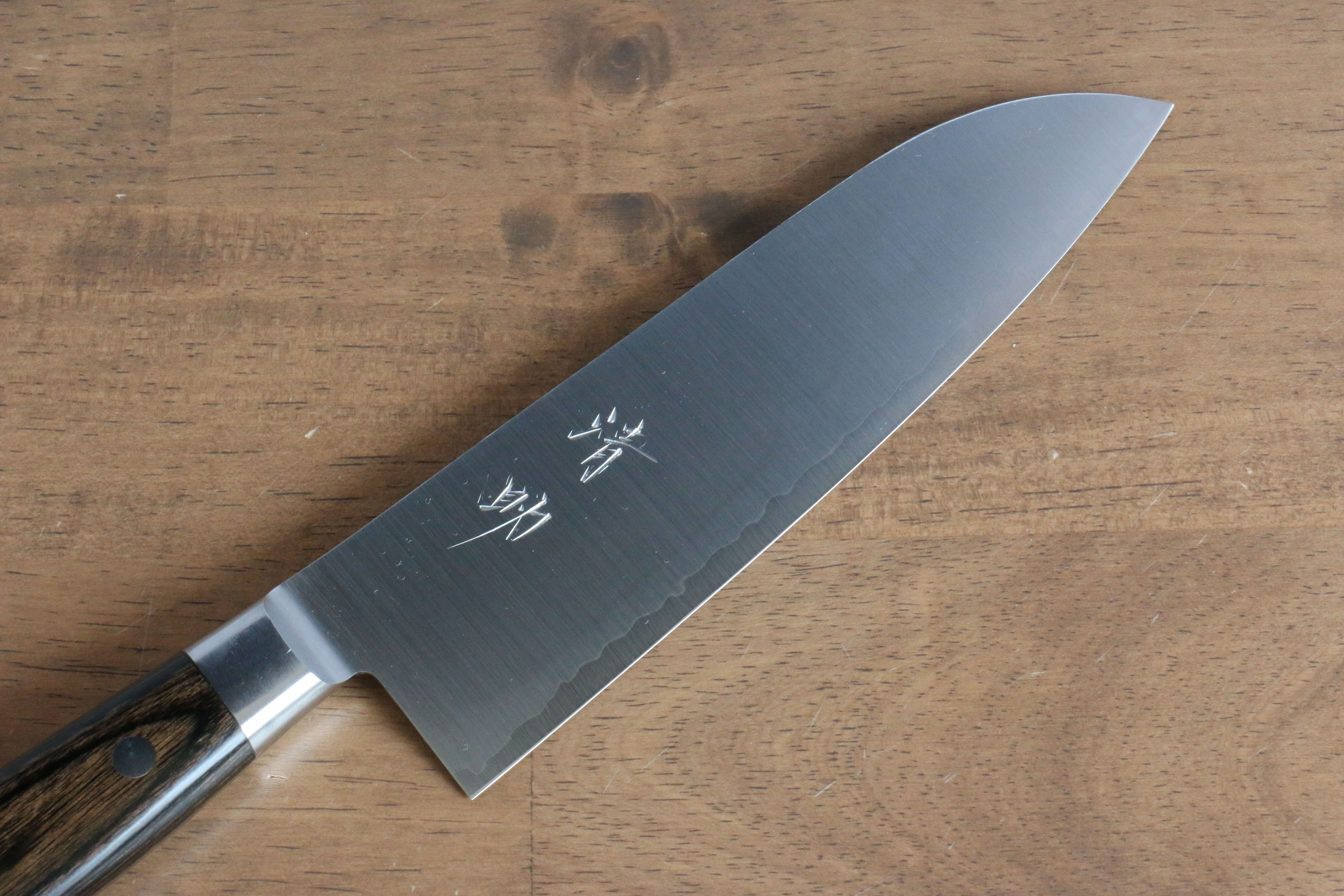 清助 SG2 三德刀 180mm 茶色合成木 握把 - 清助刃物