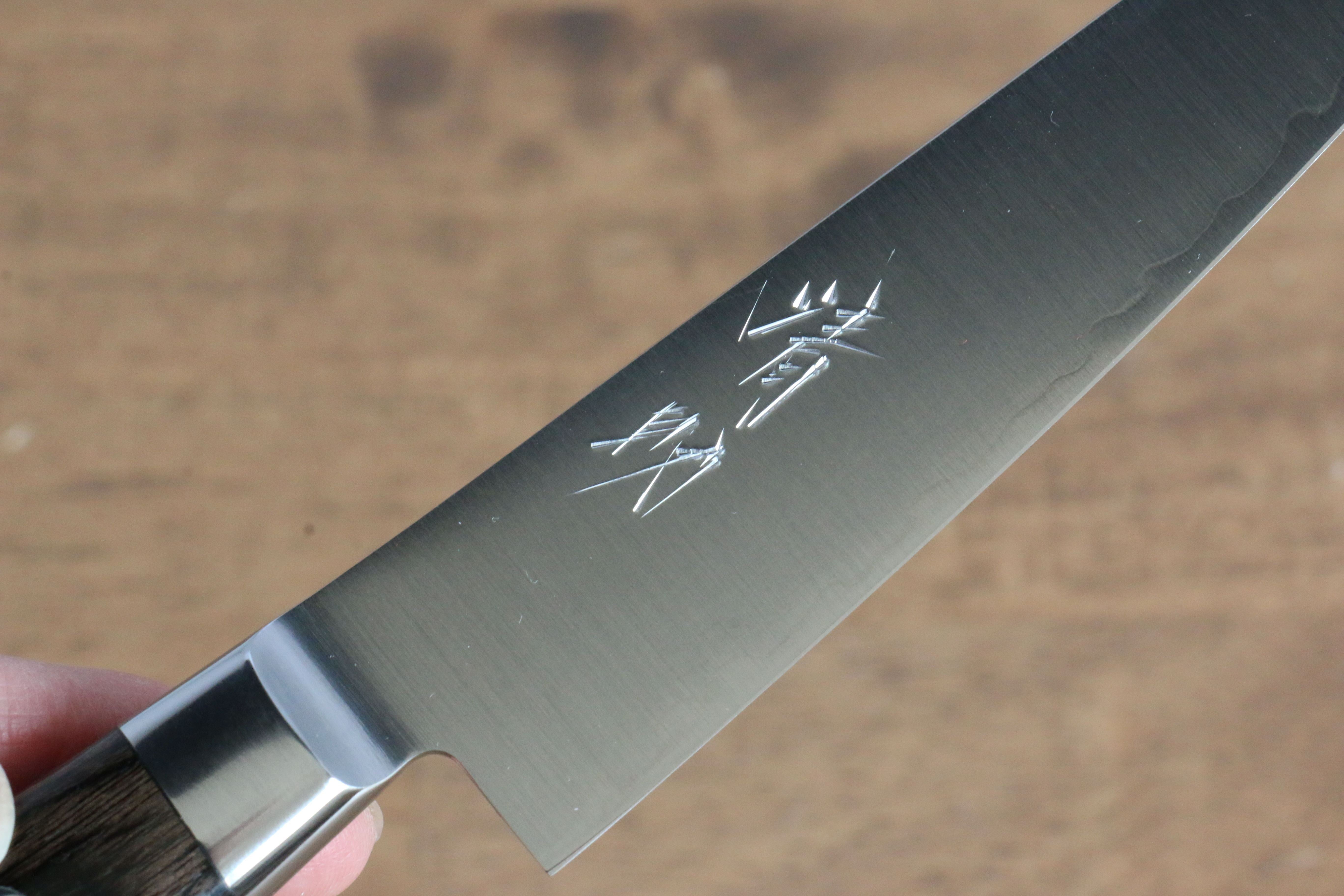 清助 SG2 多用途小刀 120mm 茶色合成木 握把 - 清助刃物