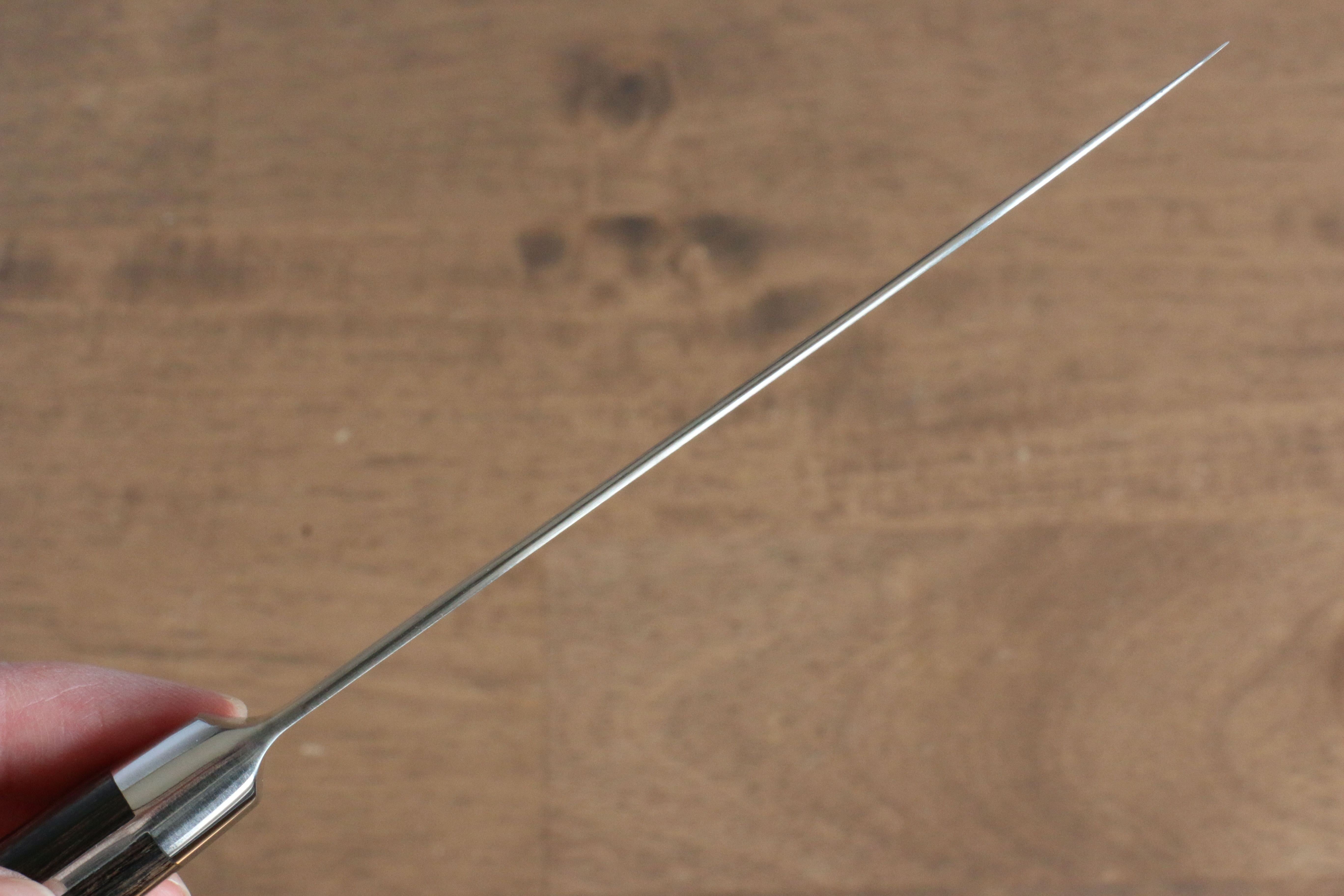 清助 SG2 多用途小刀 120mm 茶色合成木 握把 - 清助刃物