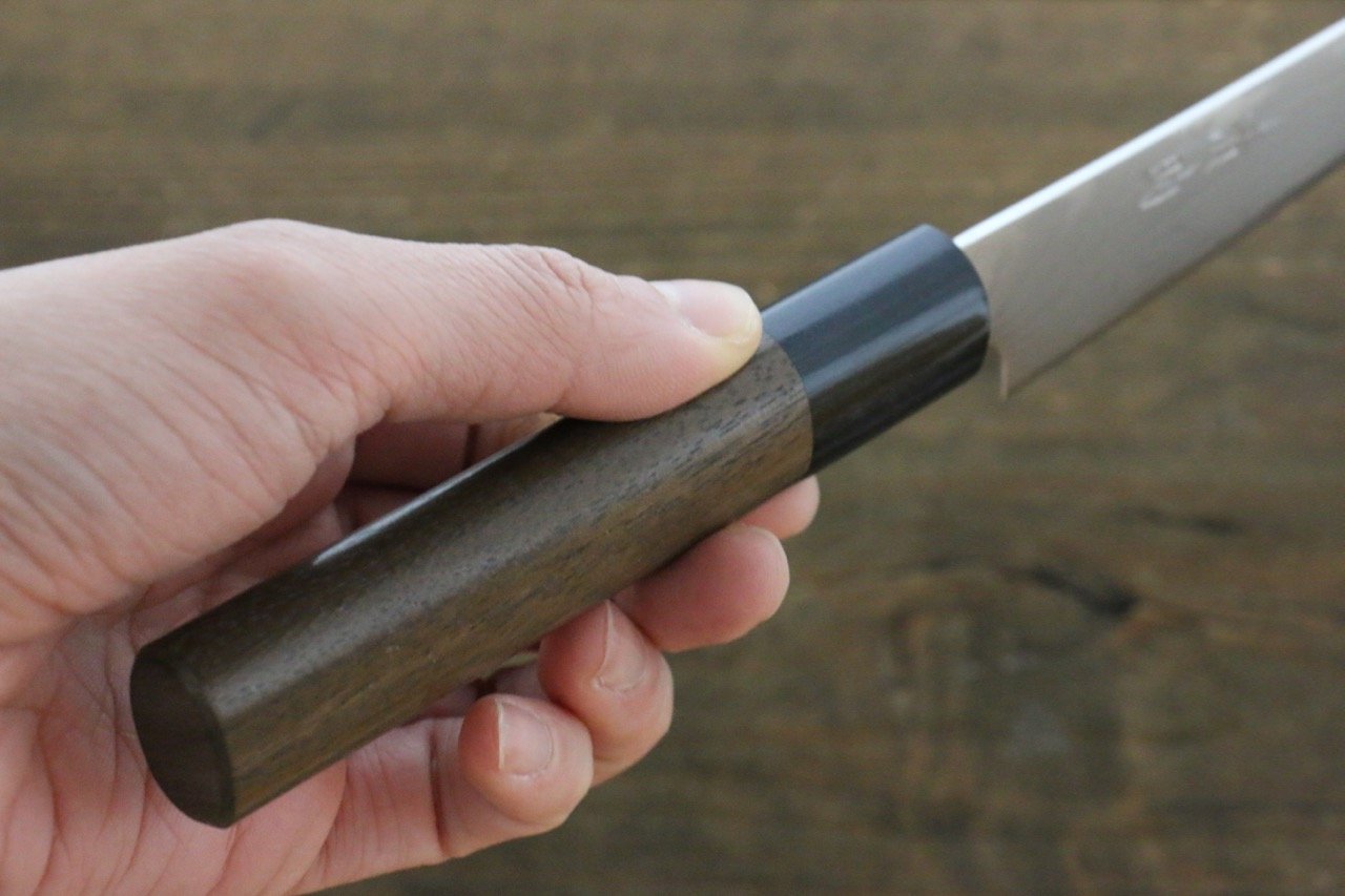 清助 VG10 37層大馬士革紋 多用途小刀 130mm 紫檀木 握把 - 清助刃物