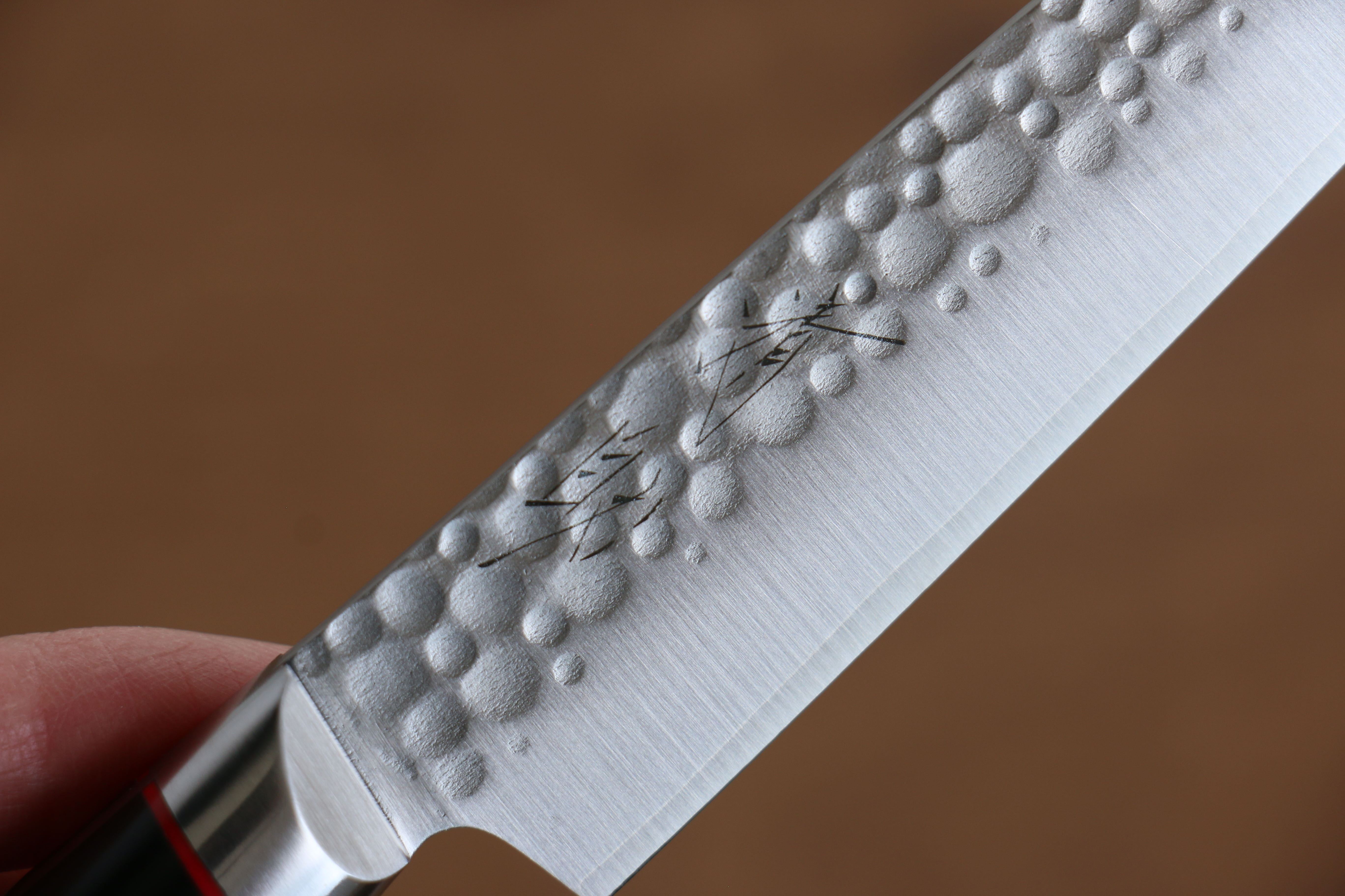 清助 PRO-J VG10 鎚目 多用途小刀  120mm 黑米卡塔（樹脂複合材料） 握把 - 清助刃物