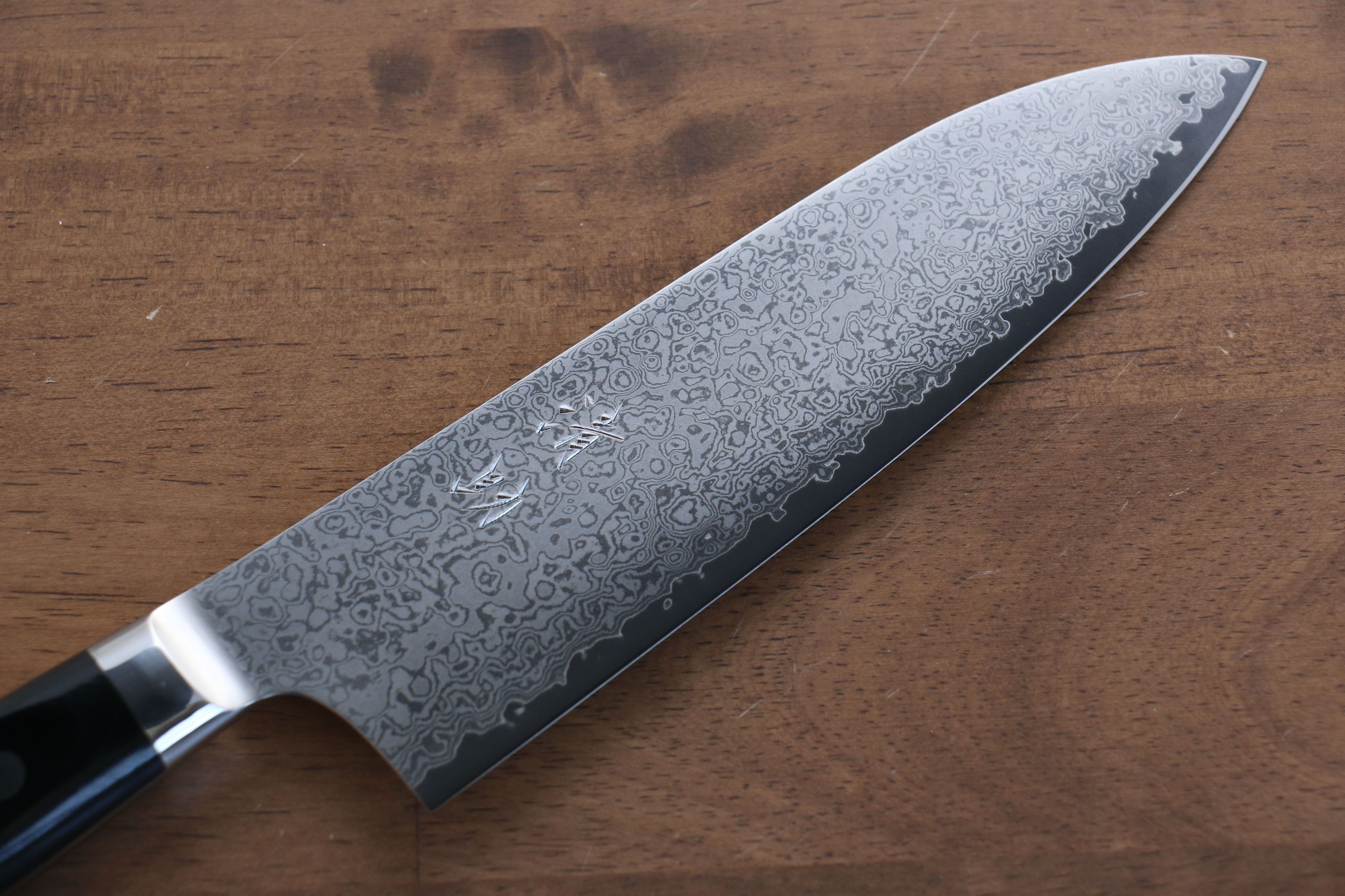 清助 VG10 33層大馬士革紋 三德刀 170mm 米卡塔（樹脂複合材料） 握把 - 清助刃物