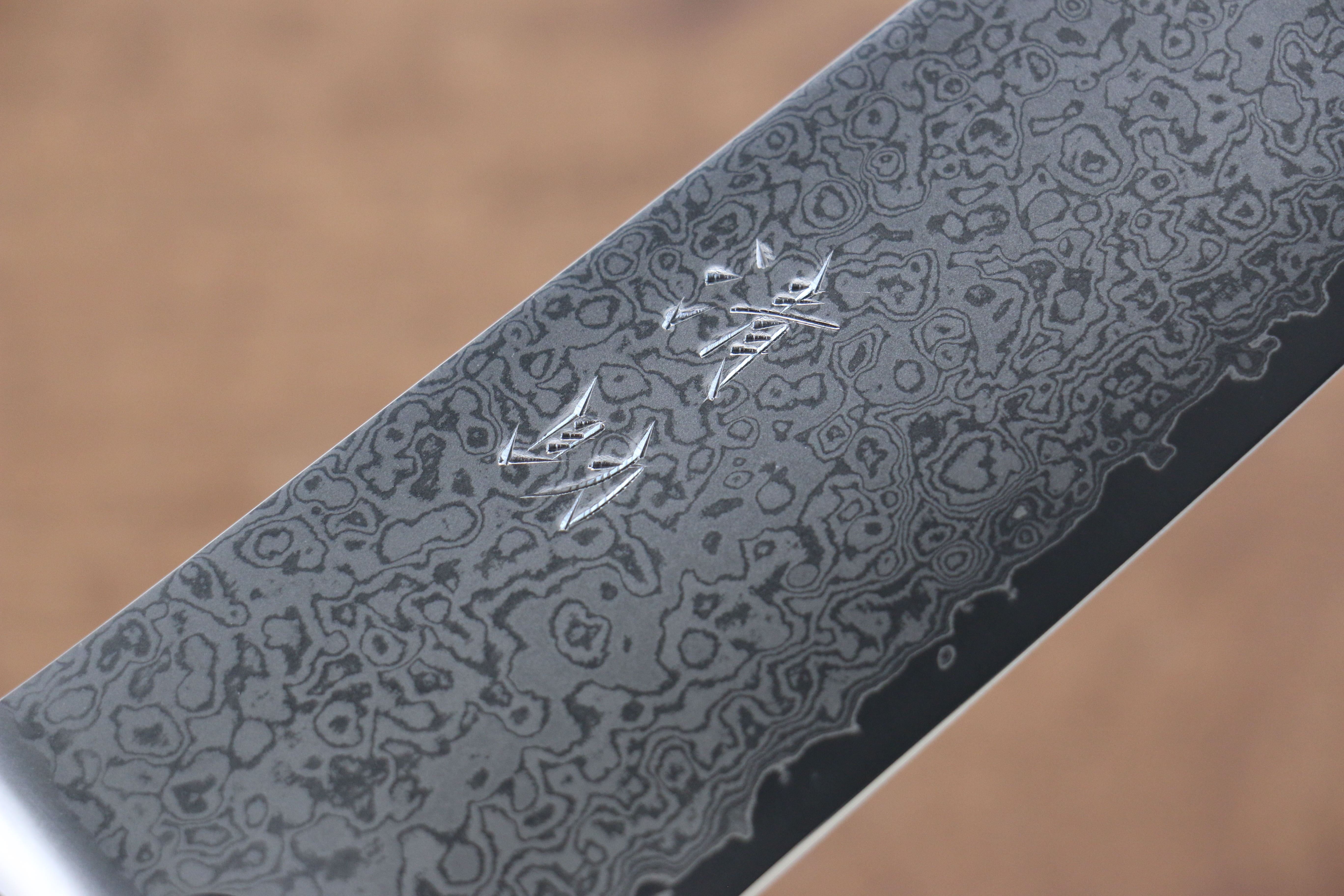 清助 VG10 33層大馬士革紋 三德刀 170mm 米卡塔（樹脂複合材料） 握把 - 清助刃物