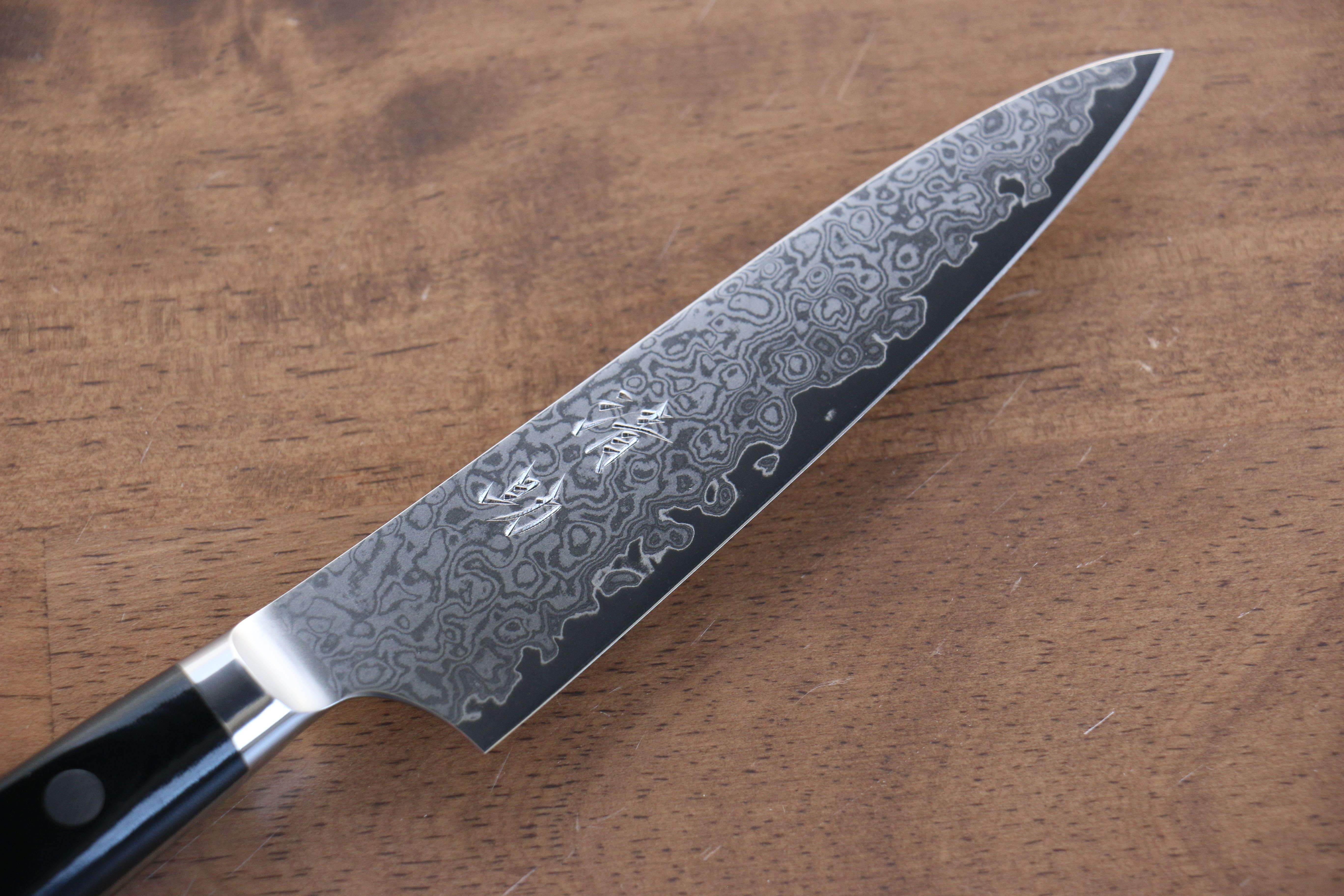 清助 VG10 33層大馬士革紋 多用途小刀 120mm 米卡塔（樹脂複合材料） 握把 - 清助刃物
