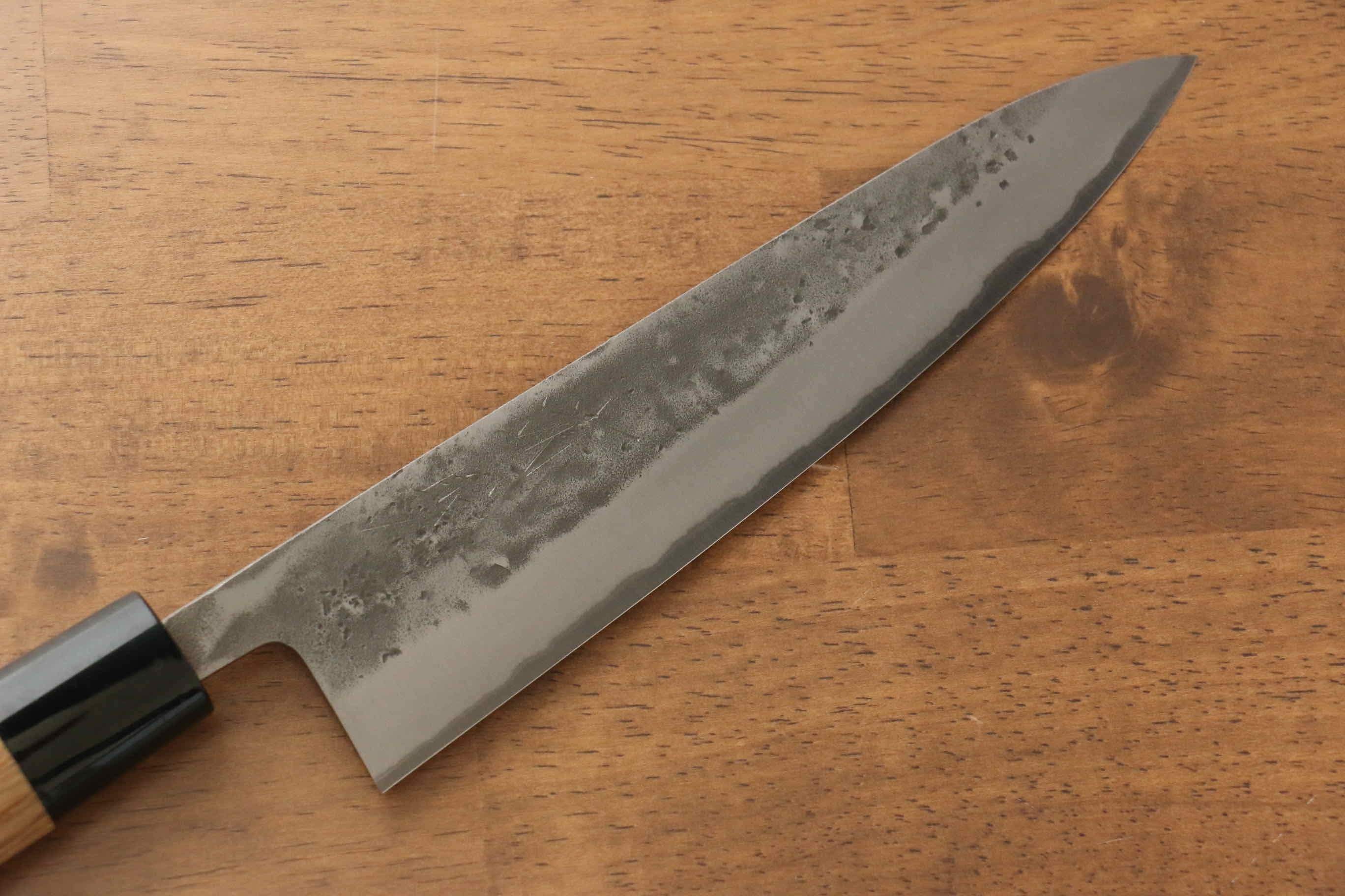 清助 青鋼二號 梨地 牛刀  180mm 栗木 握把 - 清助刃物