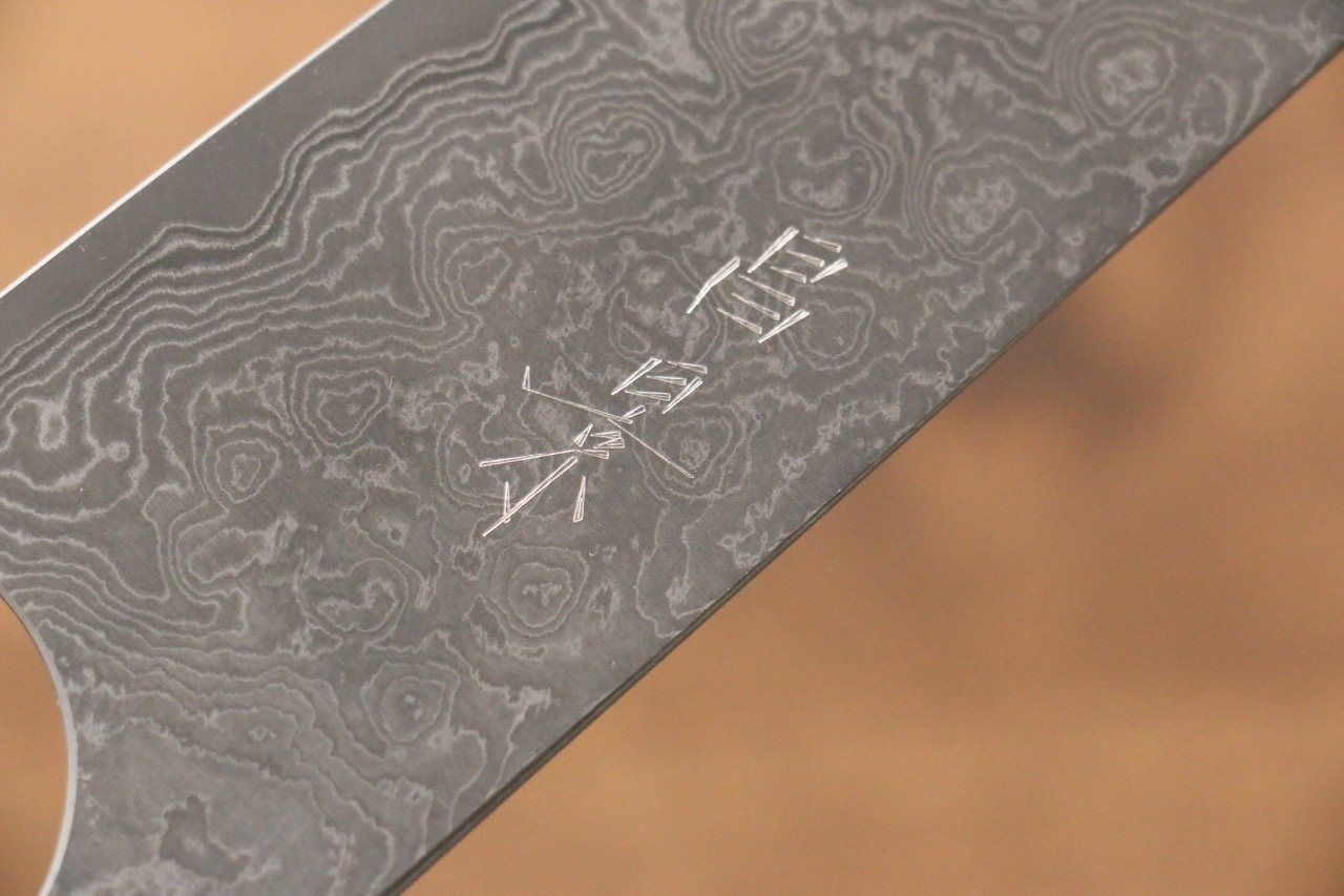昌景 雲 VG10 大馬士革紋 牛刀 210mm 紫檀木 握把 - 清助刃物