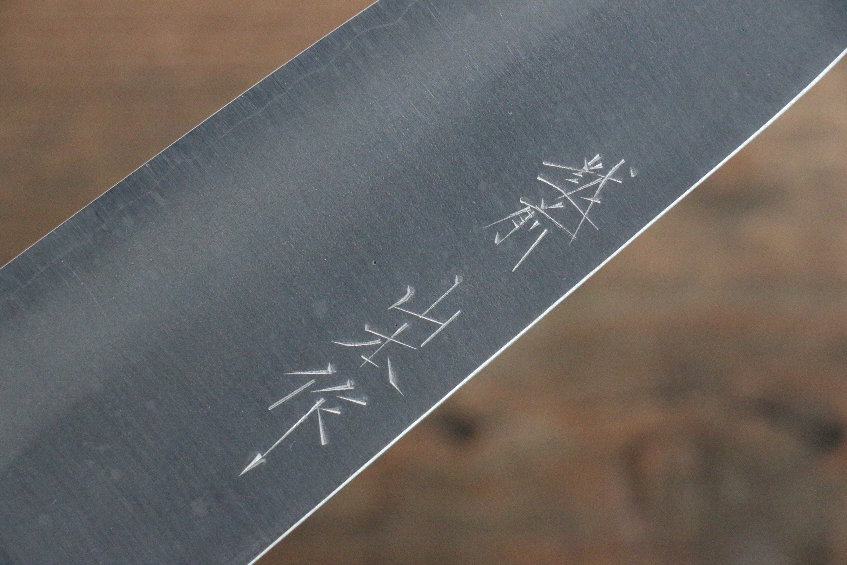 山本 直 銀三鋼 梨地 三德刀 165mm 核桃木 握把 - 清助刃物