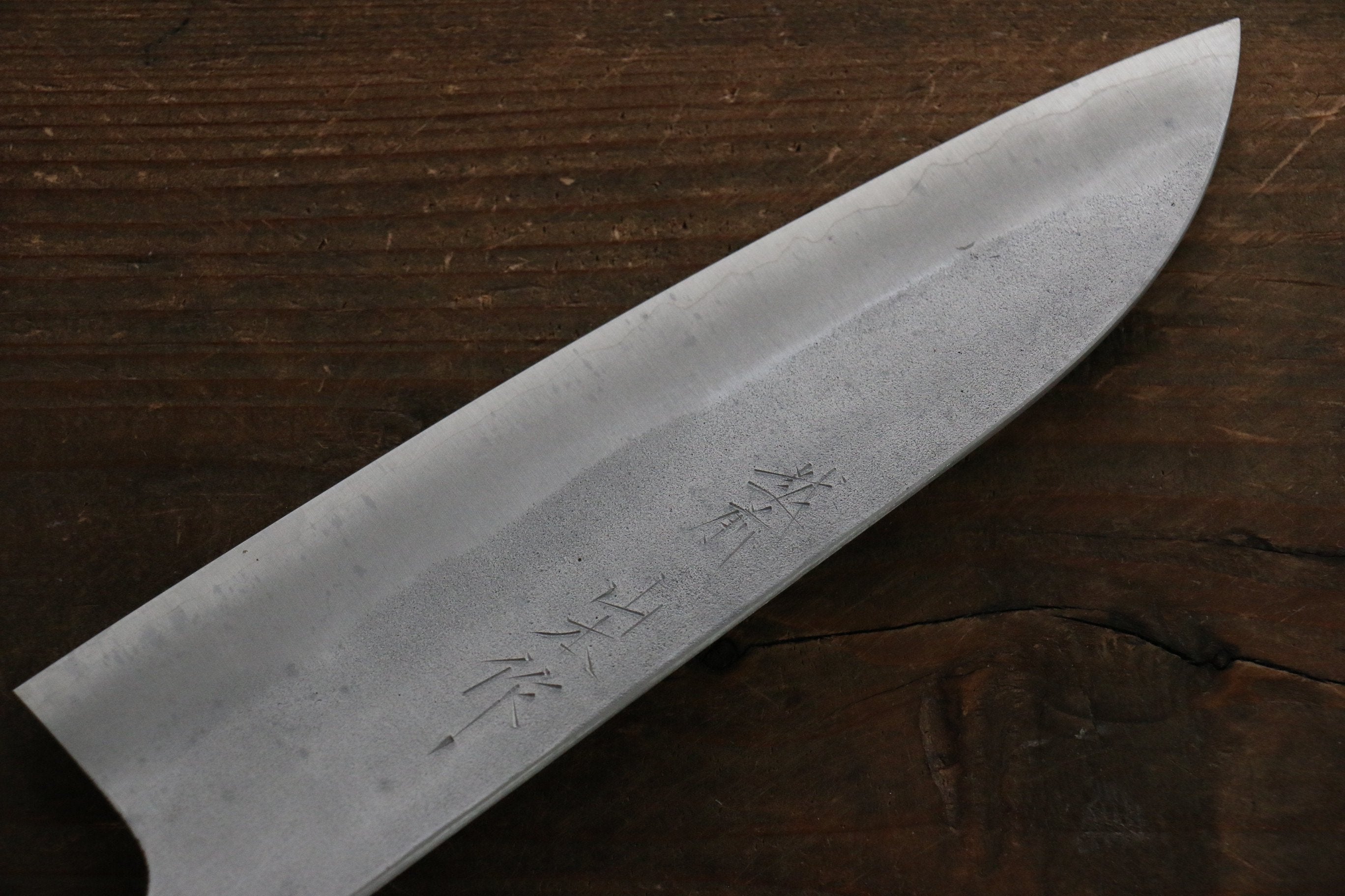 山本 直 銀三鋼 梨地 三德刀 165mm 核桃木 握把 - 清助刃物