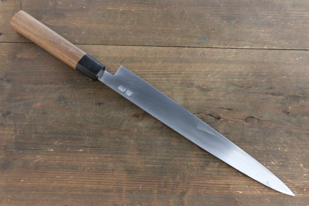 田中 誠貴 銀三鋼 柳刃  270mm 核桃木握把 - 清助刃物