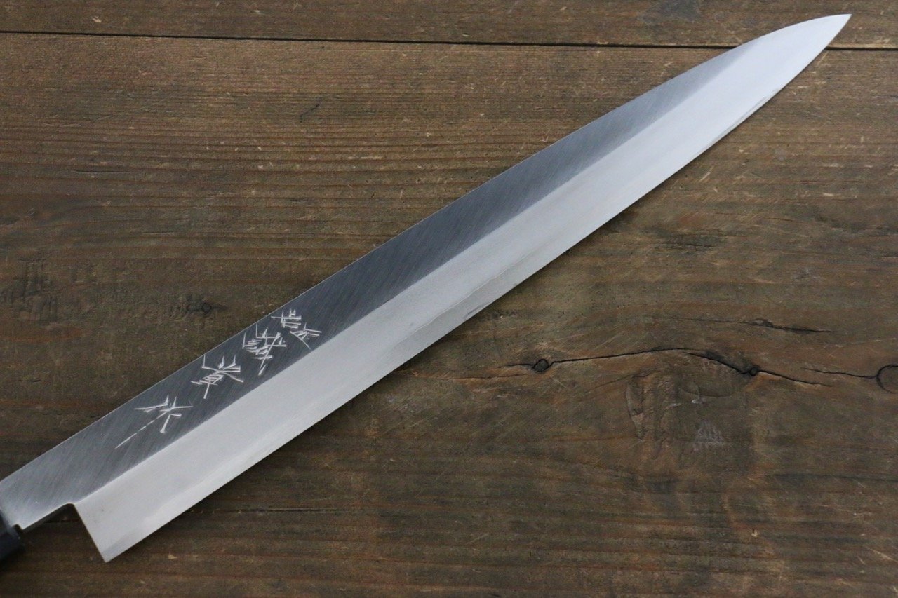 田中 誠貴 銀三鋼 柳刃  270mm 核桃木握把 - 清助刃物