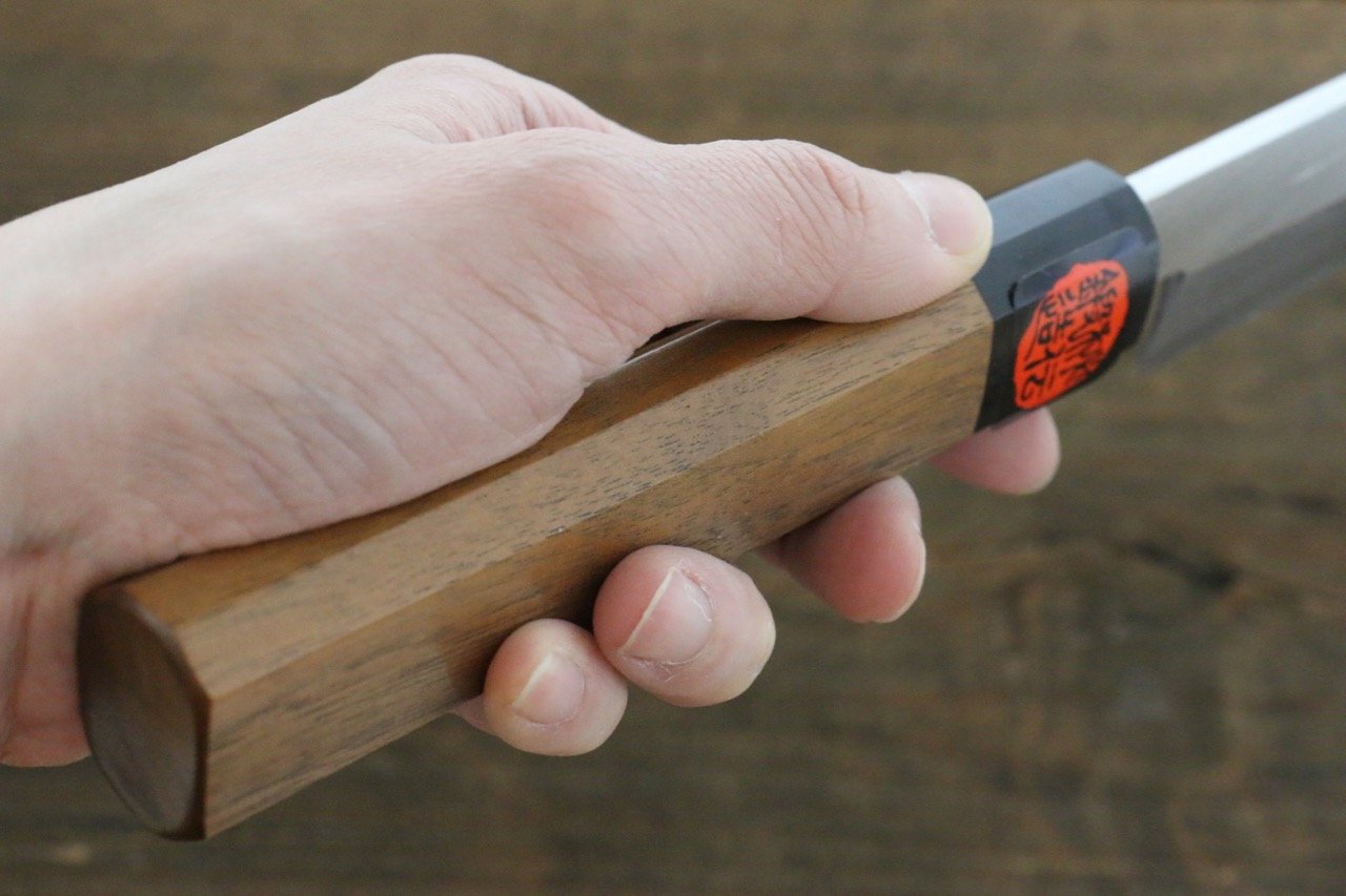 田中 誠貴 銀三鋼 柳刃  270mm 核桃木握把 - 清助刃物