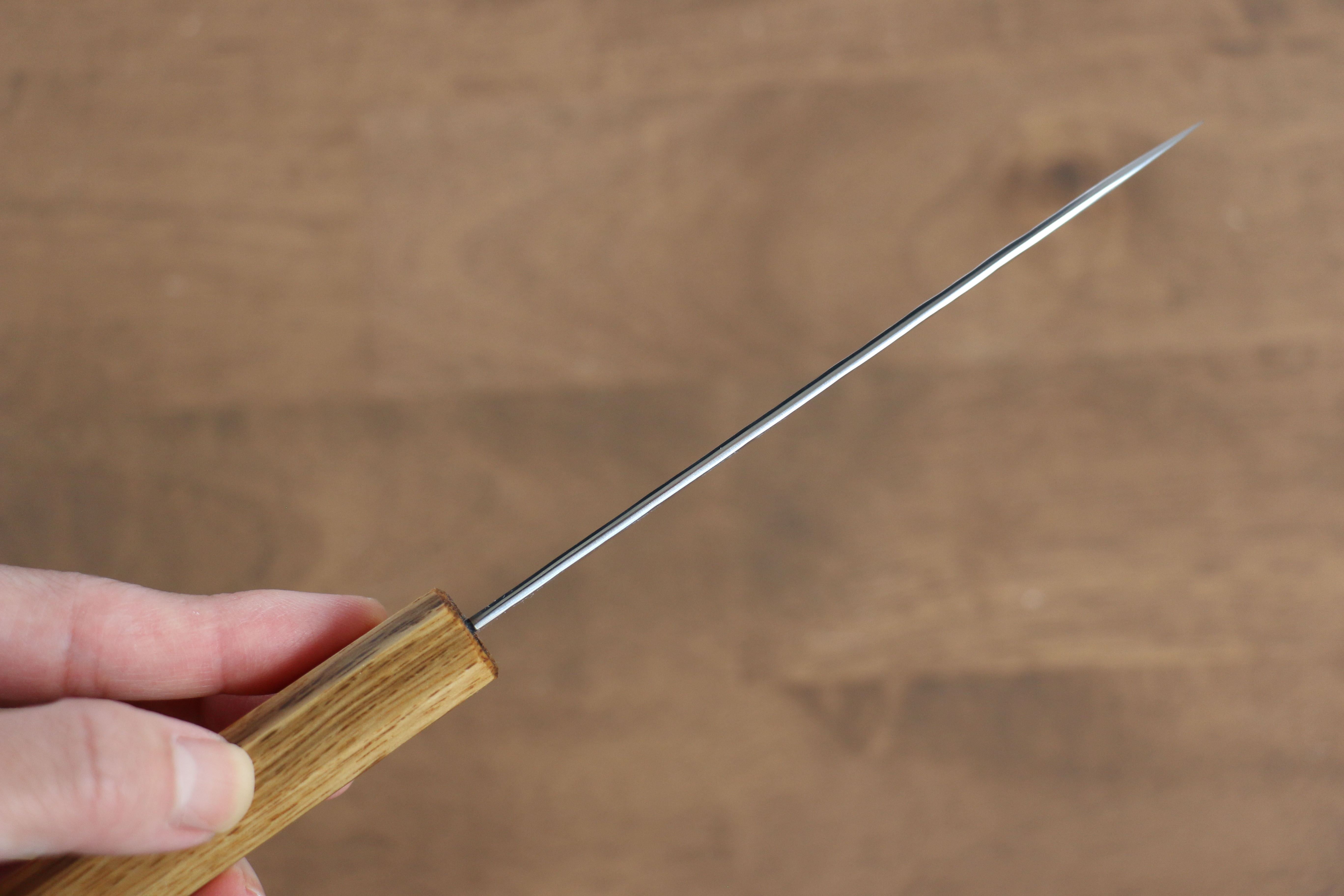 黑崎 優 閃光 SG2 鎚目 多用途小刀  120mm 櫟木漆塗 握把 - 清助刃物