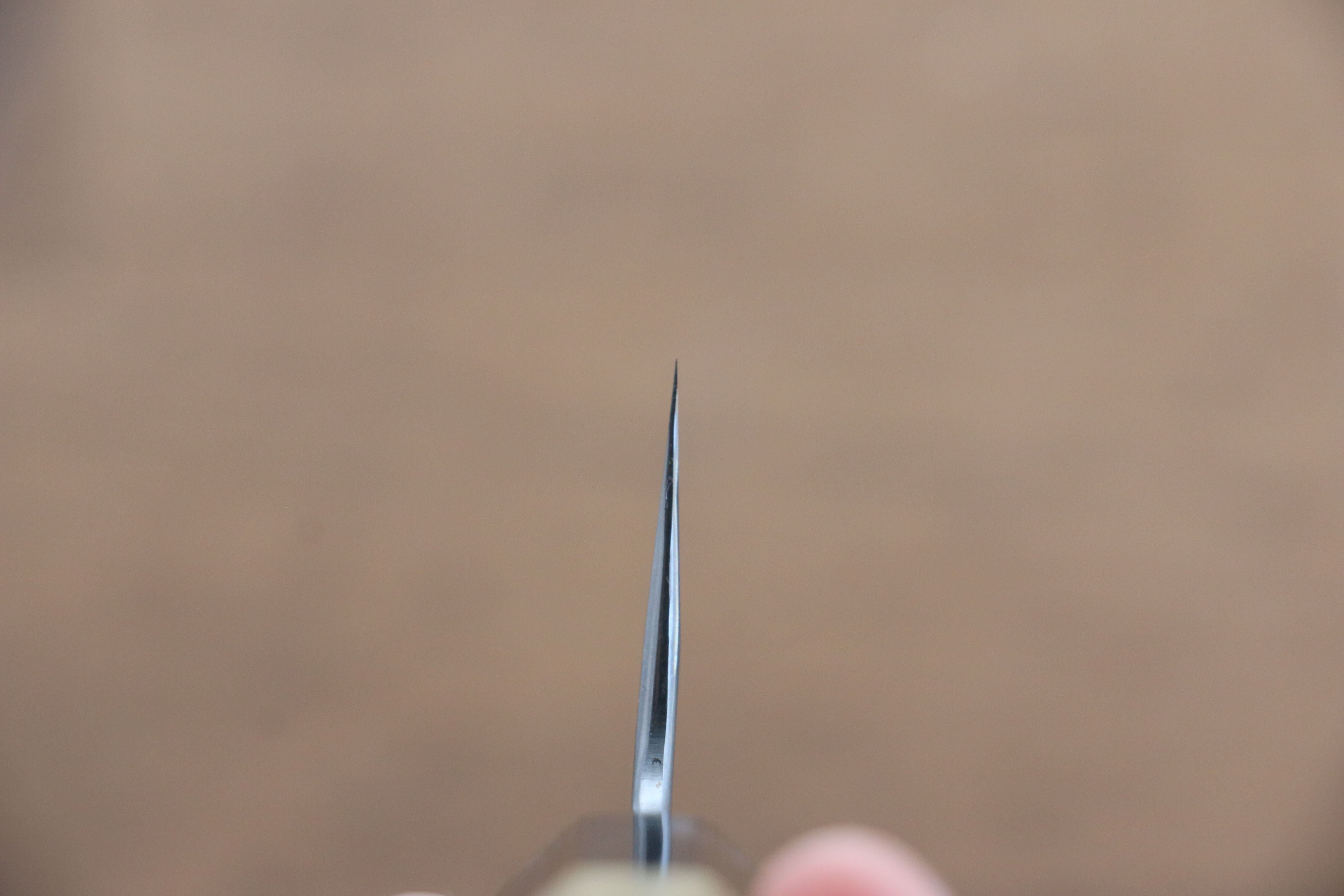 菊月 白鋼二號 霞研 牛刀  210mm 木蘭握把 - 清助刃物