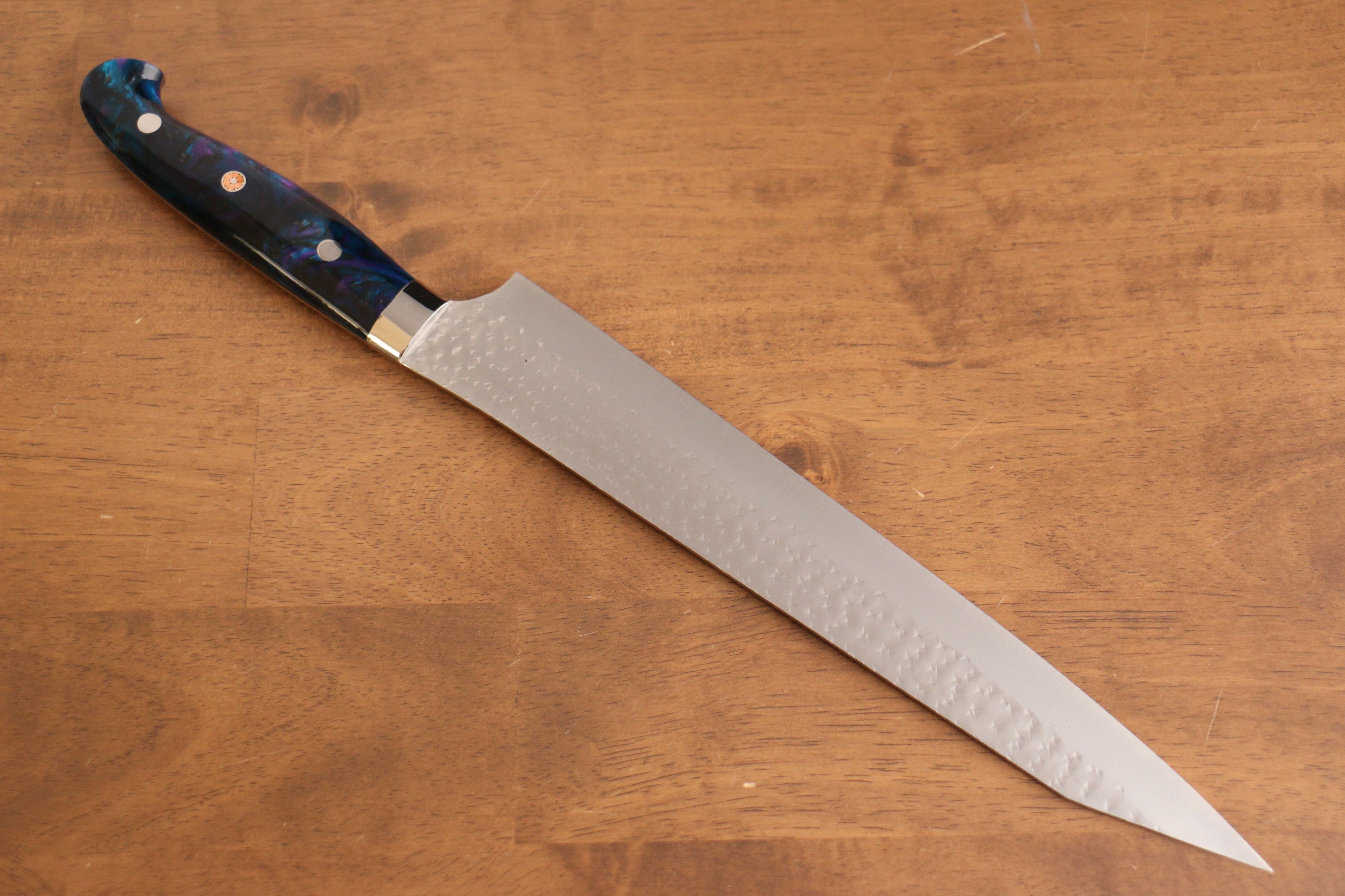 黑崎 優 閃光 銳 SG2 鎚目 筋引  270mm 藍紫壓克力 握把 - 清助刃物