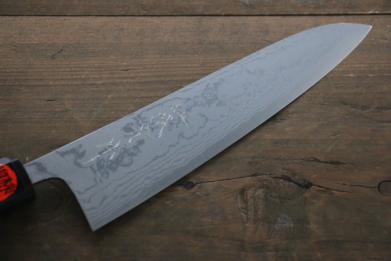 田中 誠貴 青鋼二號 大馬士革紋 牛刀  180mm 核桃木 握把 - 清助刃物