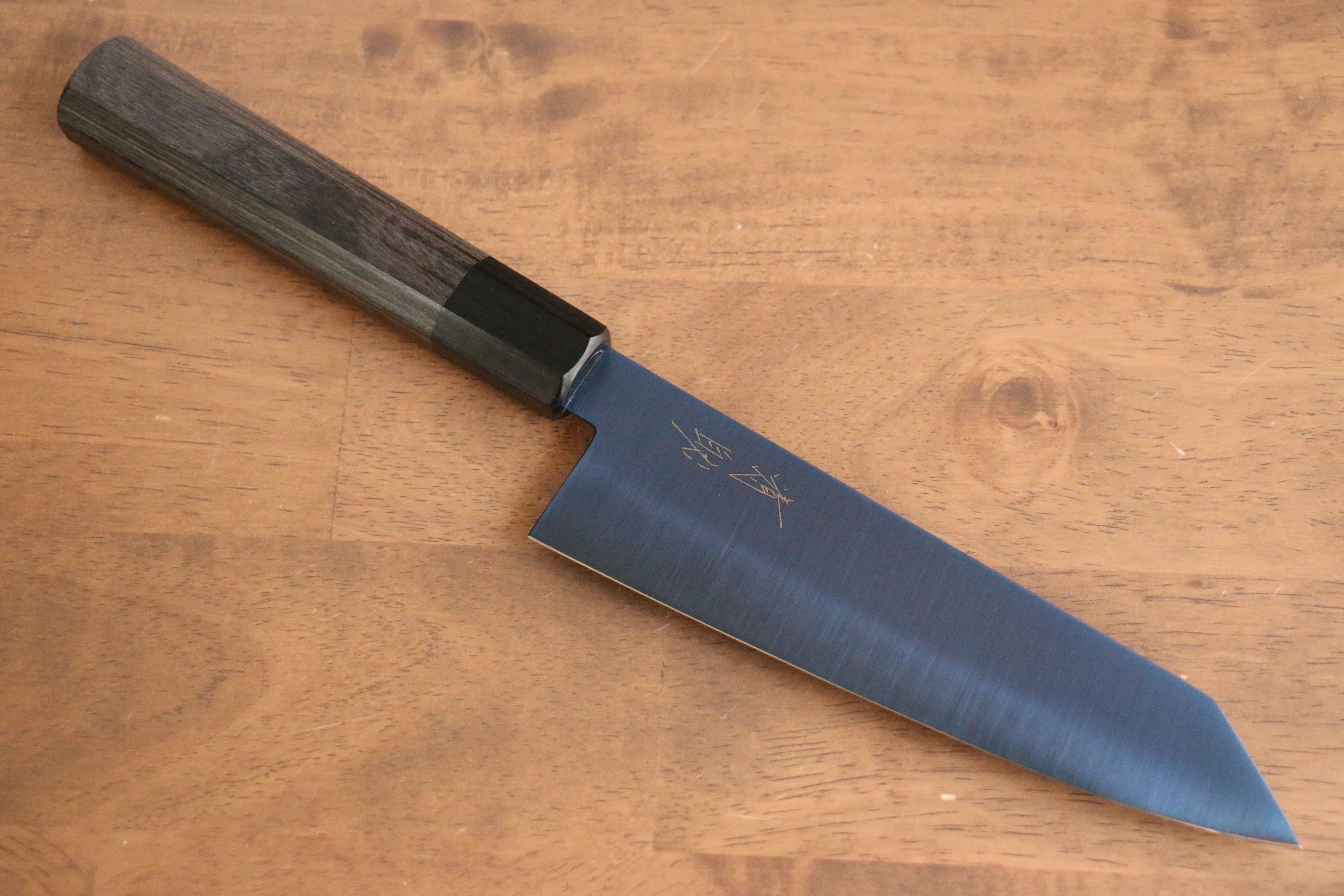清助 SK-85鋼 離子鍍 切付三德刀  180mm 灰色合成木 握把 - 清助刃物